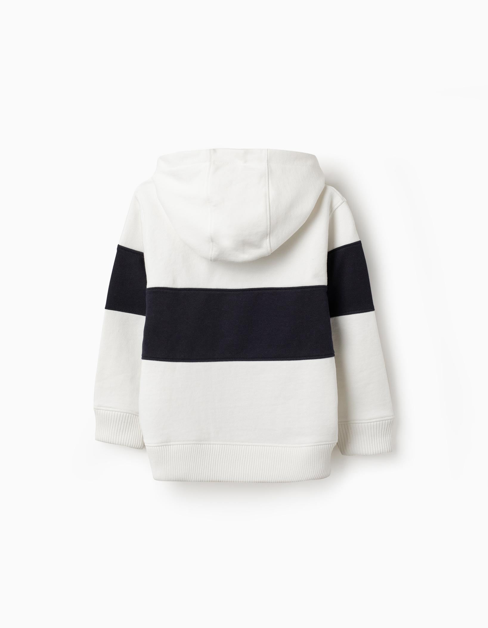 Sudadera de Algodón para Niño 'Friendship', Blanco/Azul Oscuro