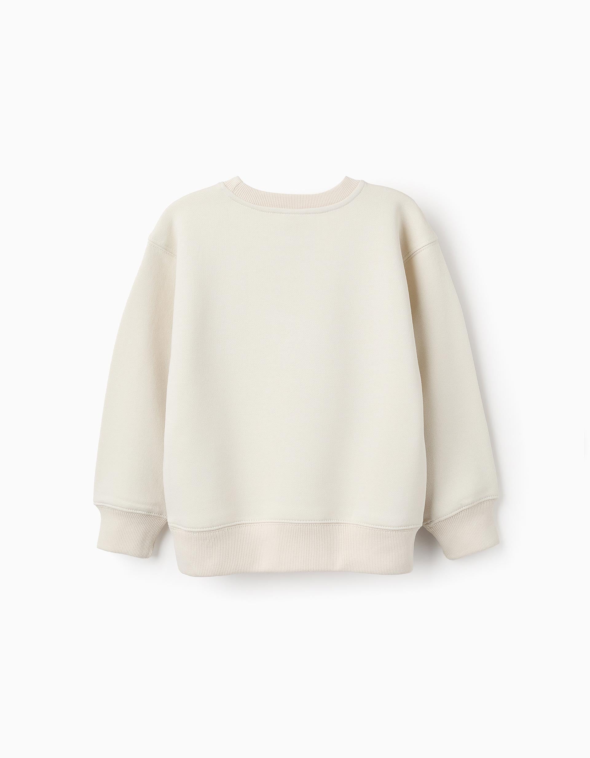 Sweat Gratté pour Garçon 'CreARTive', Beige