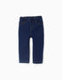 Pantalón Vaquero para Bebé Niña, Azul Oscuro