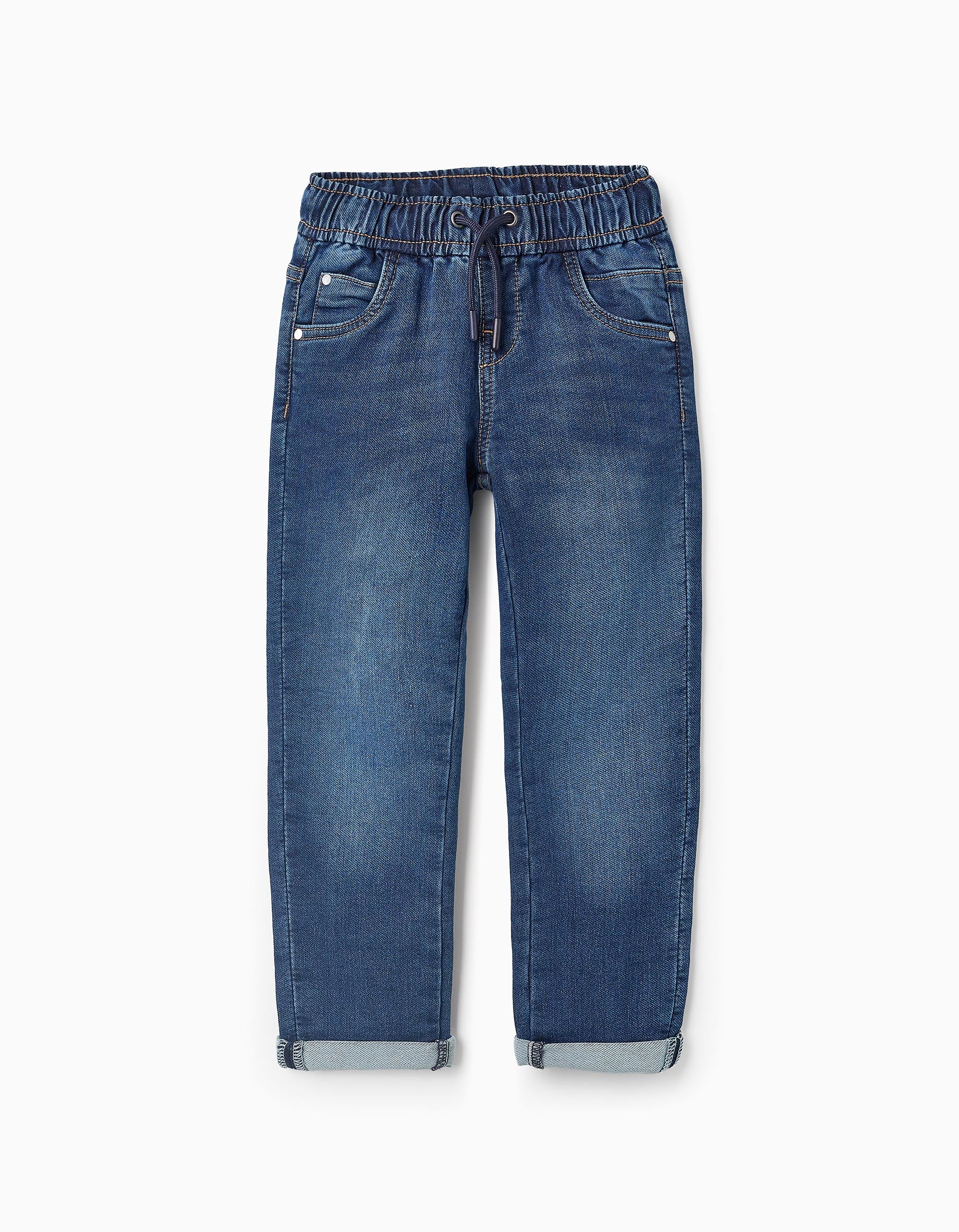 Pantalon de Jogging en Jean pour Garçon, Bleu foncé