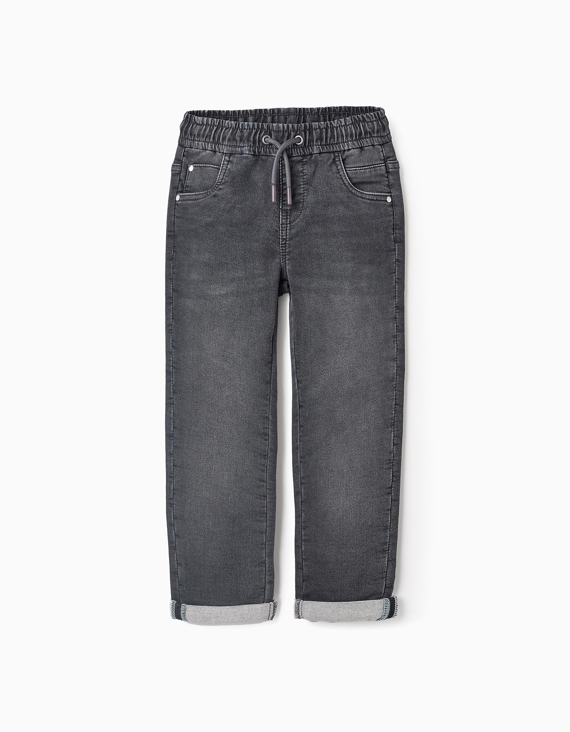 Pantalon de Jogging en Jean pour Garçon, Gris foncé