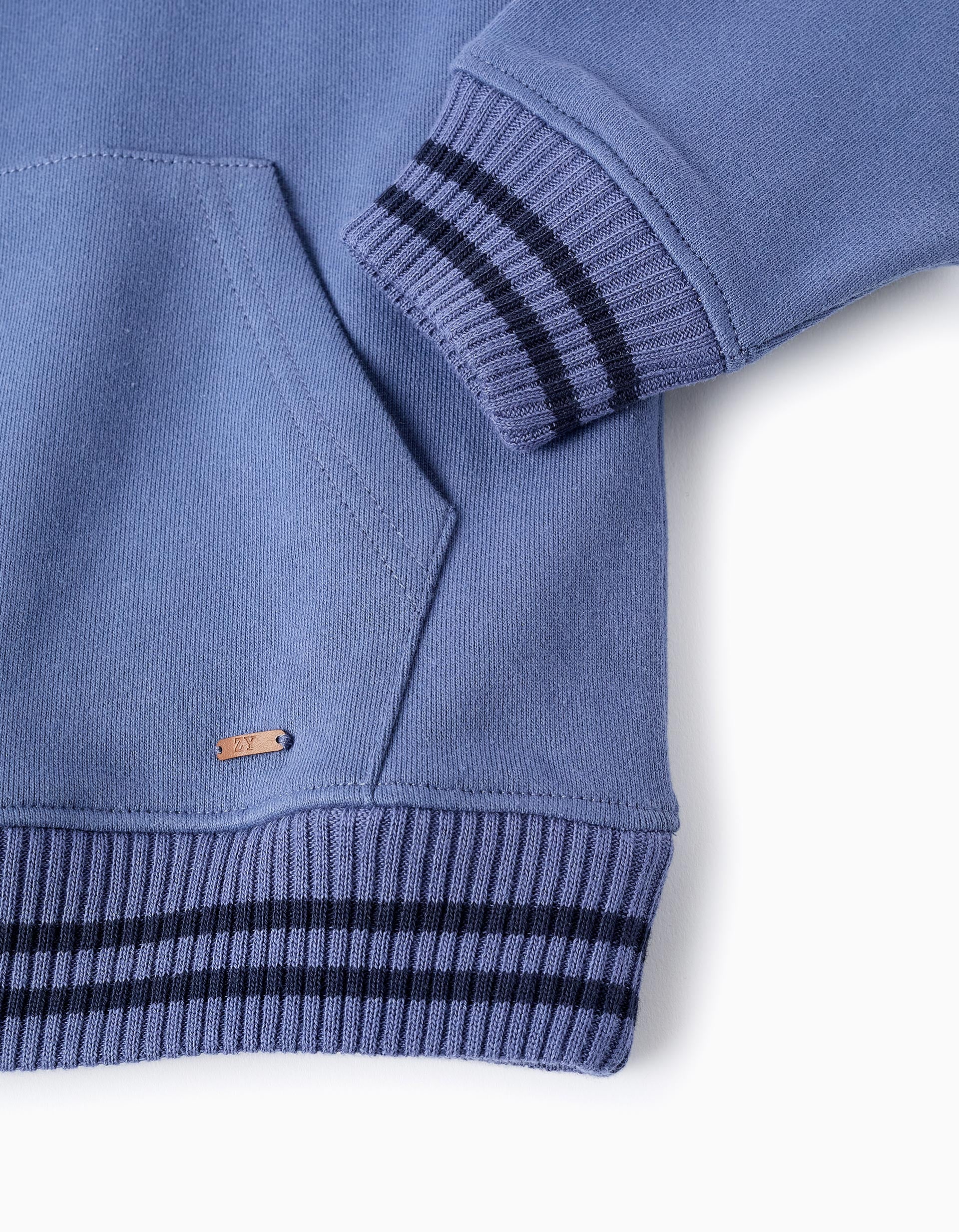 Sudadera de Algodón con Capucha para Niño, Azul