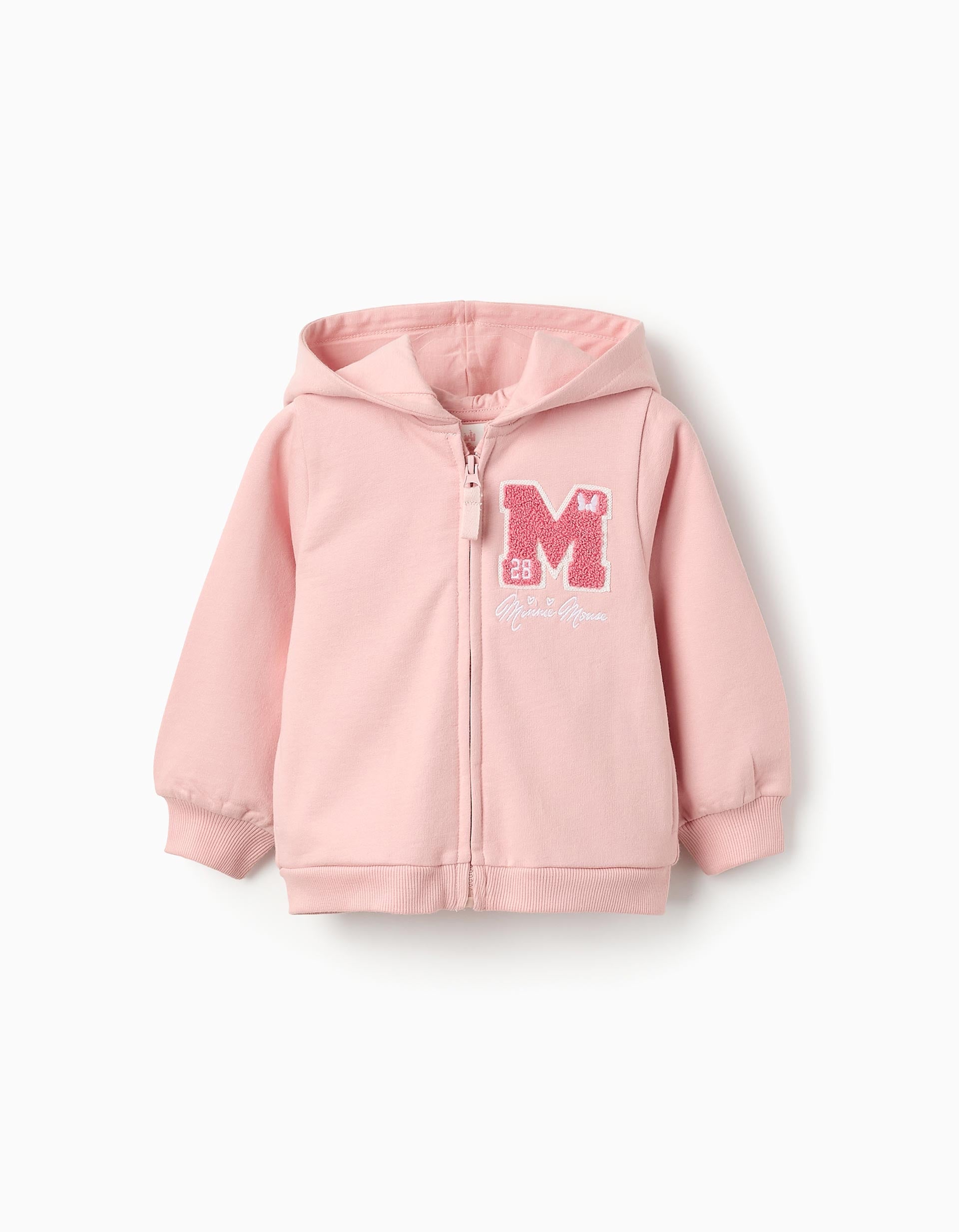 Veste Gratté avec Capuche pour Bébé Fille 'Minnie', Rose