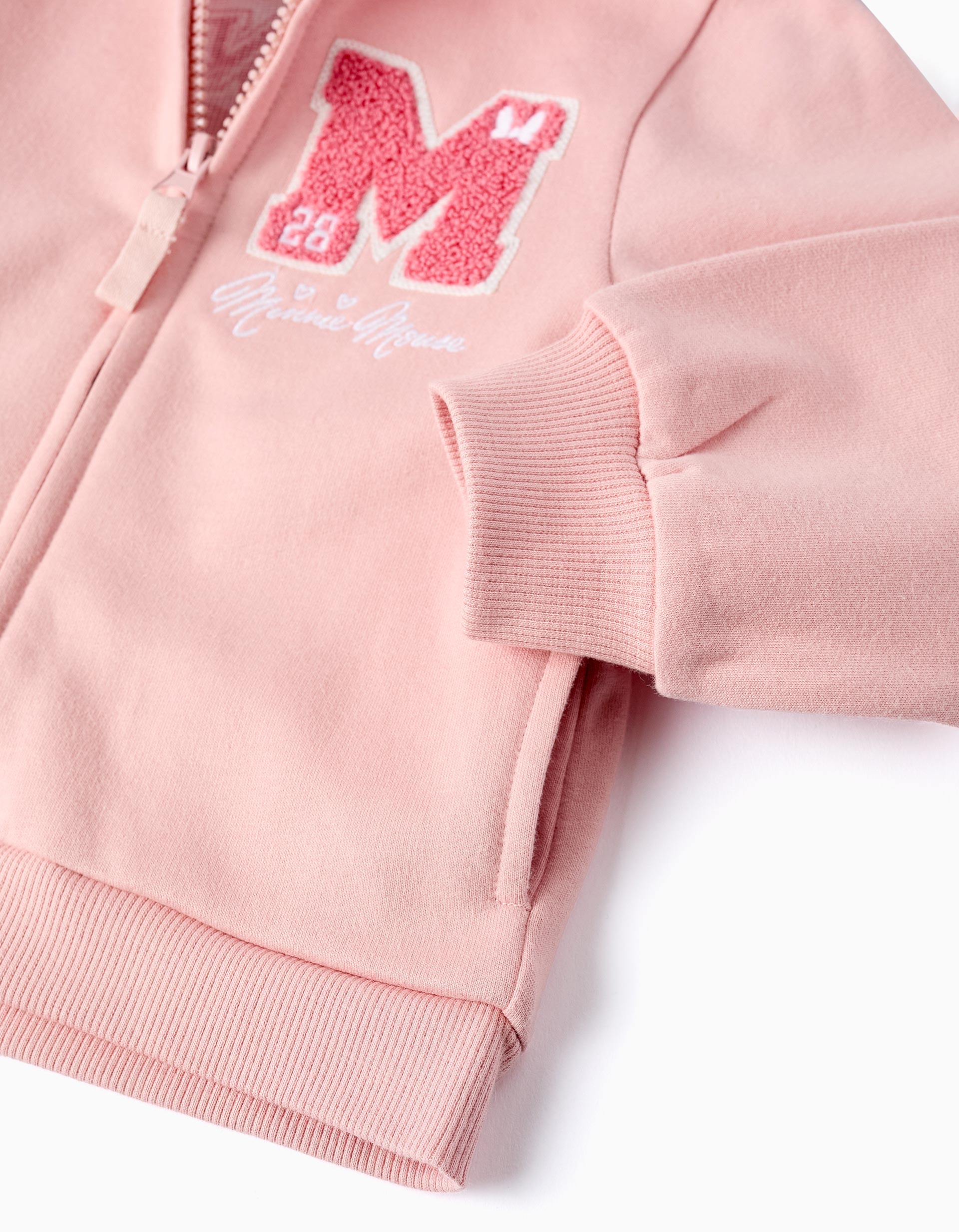 Hooded Jacket for Baby Girls 'Minnie', Pink