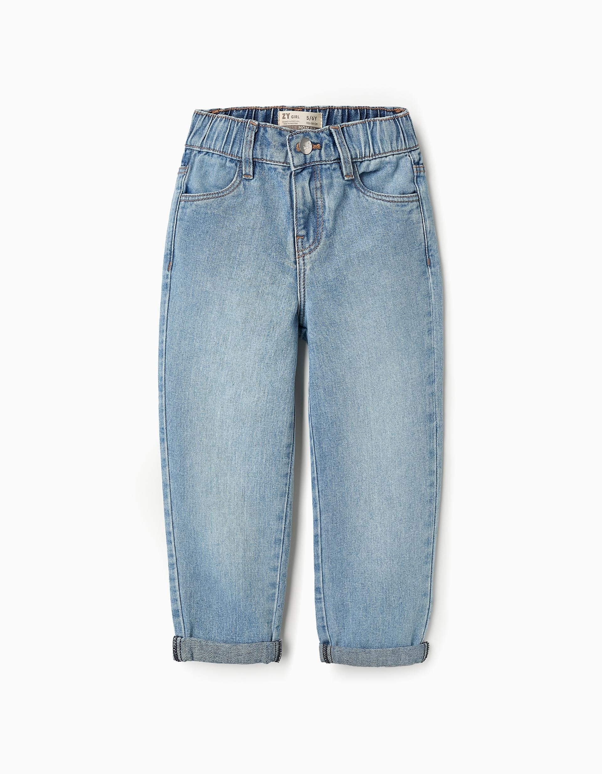 Jean pour Fille 'Mom Fit', Bleu