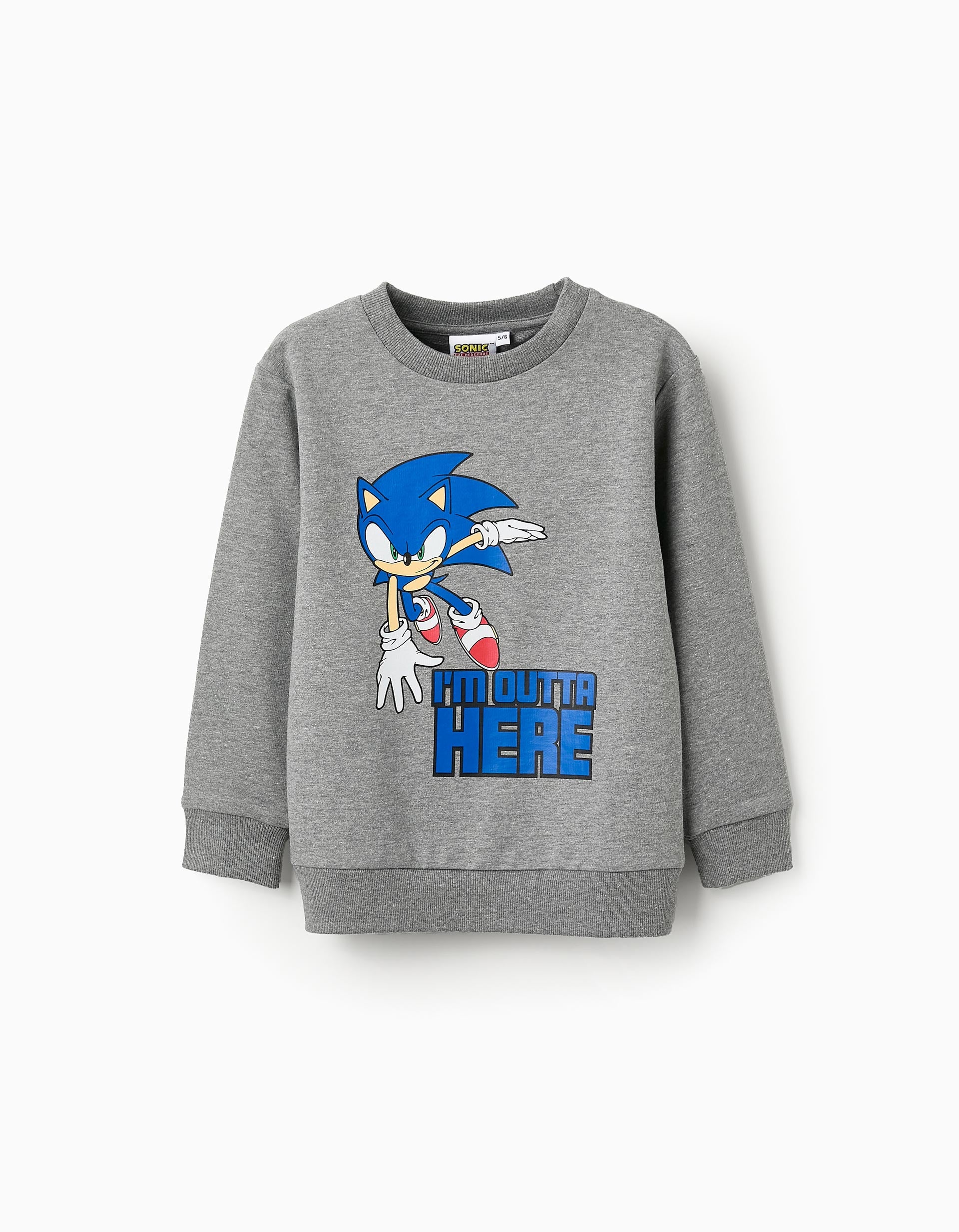 Sweatshirt for Boys 'Sonic', Grey