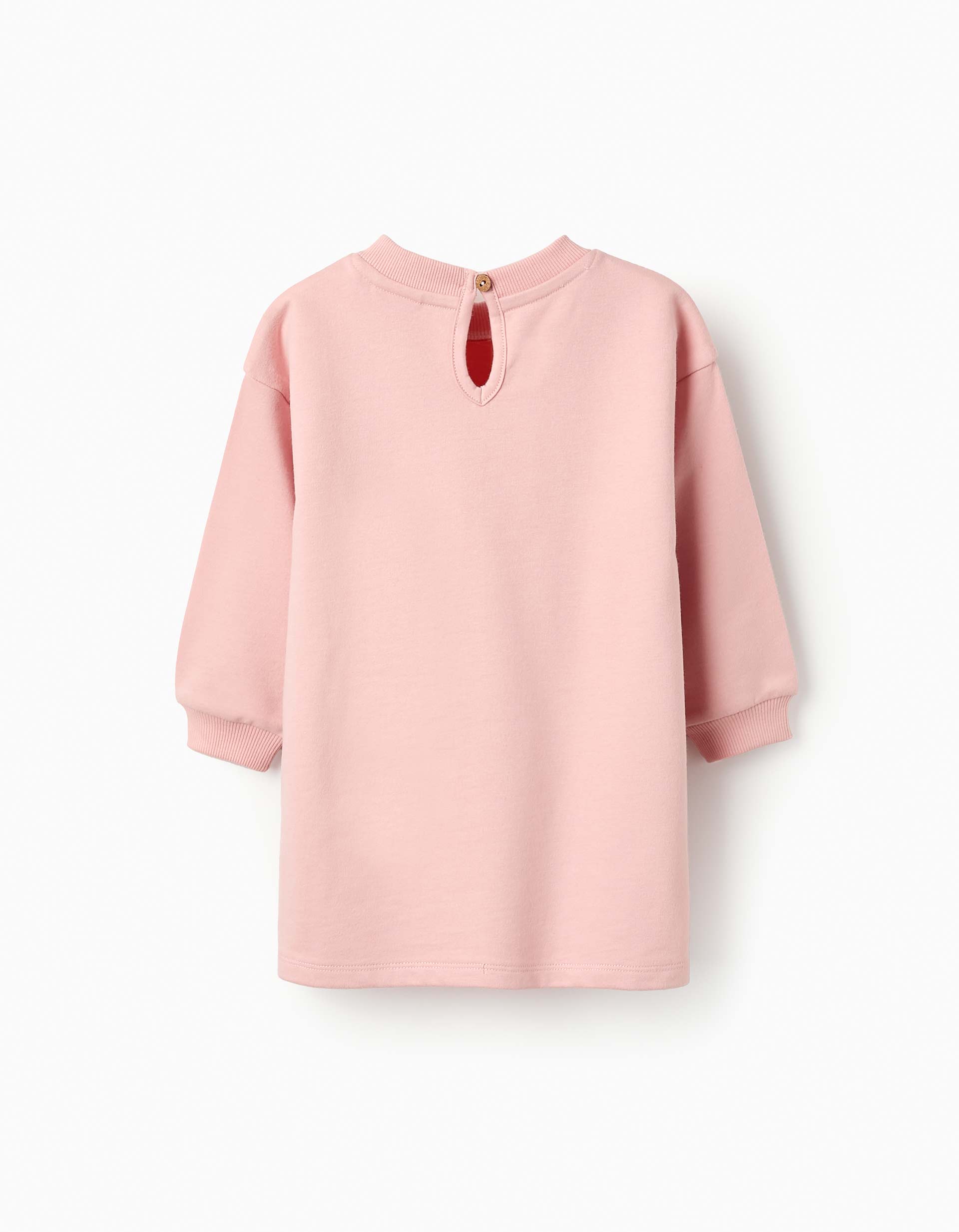 Robe-sweat en Coton pour Bébé Fille 'Minnie', Rose