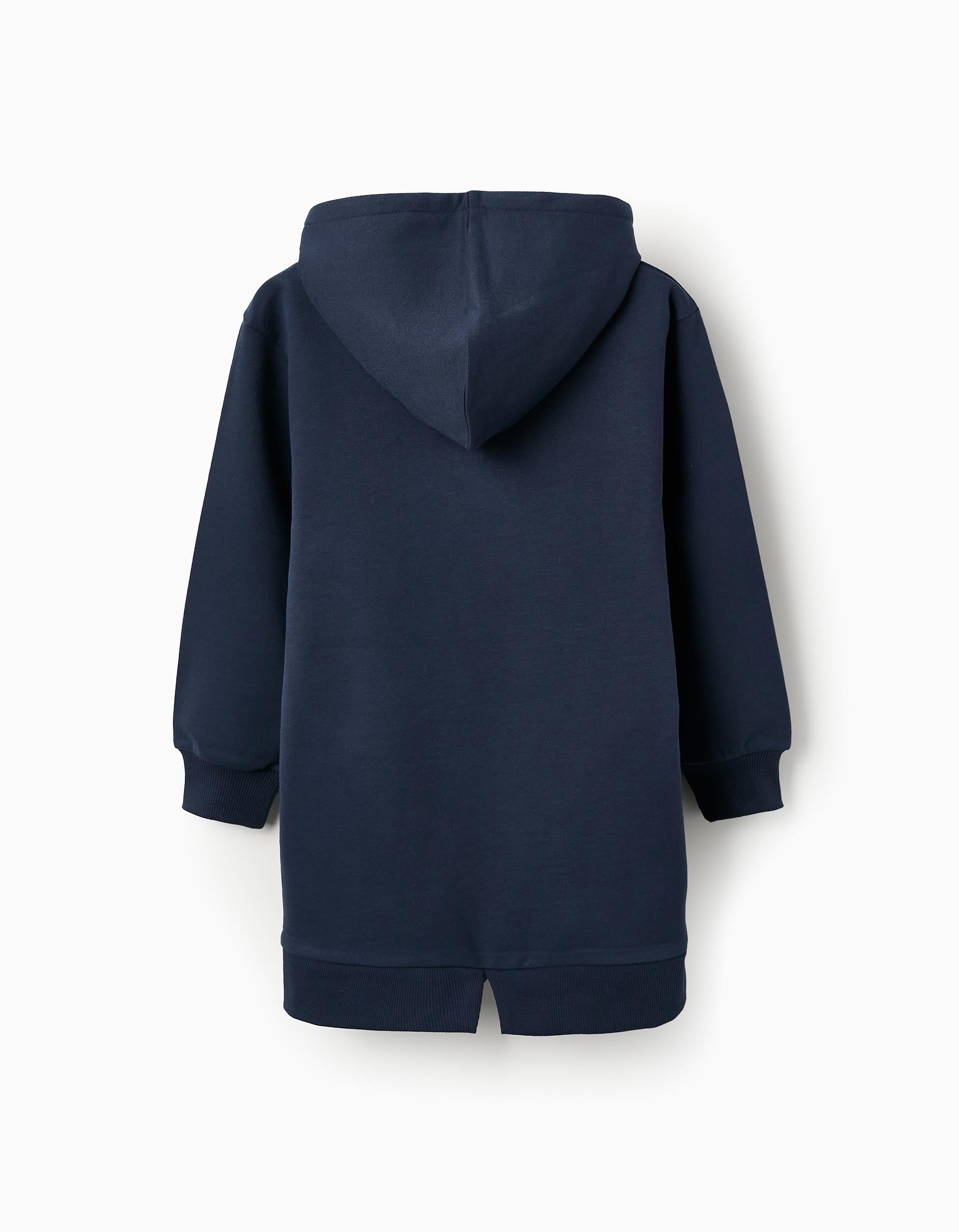 Hooded Swea-Dress for Girls 'Minnie', Dark Blue