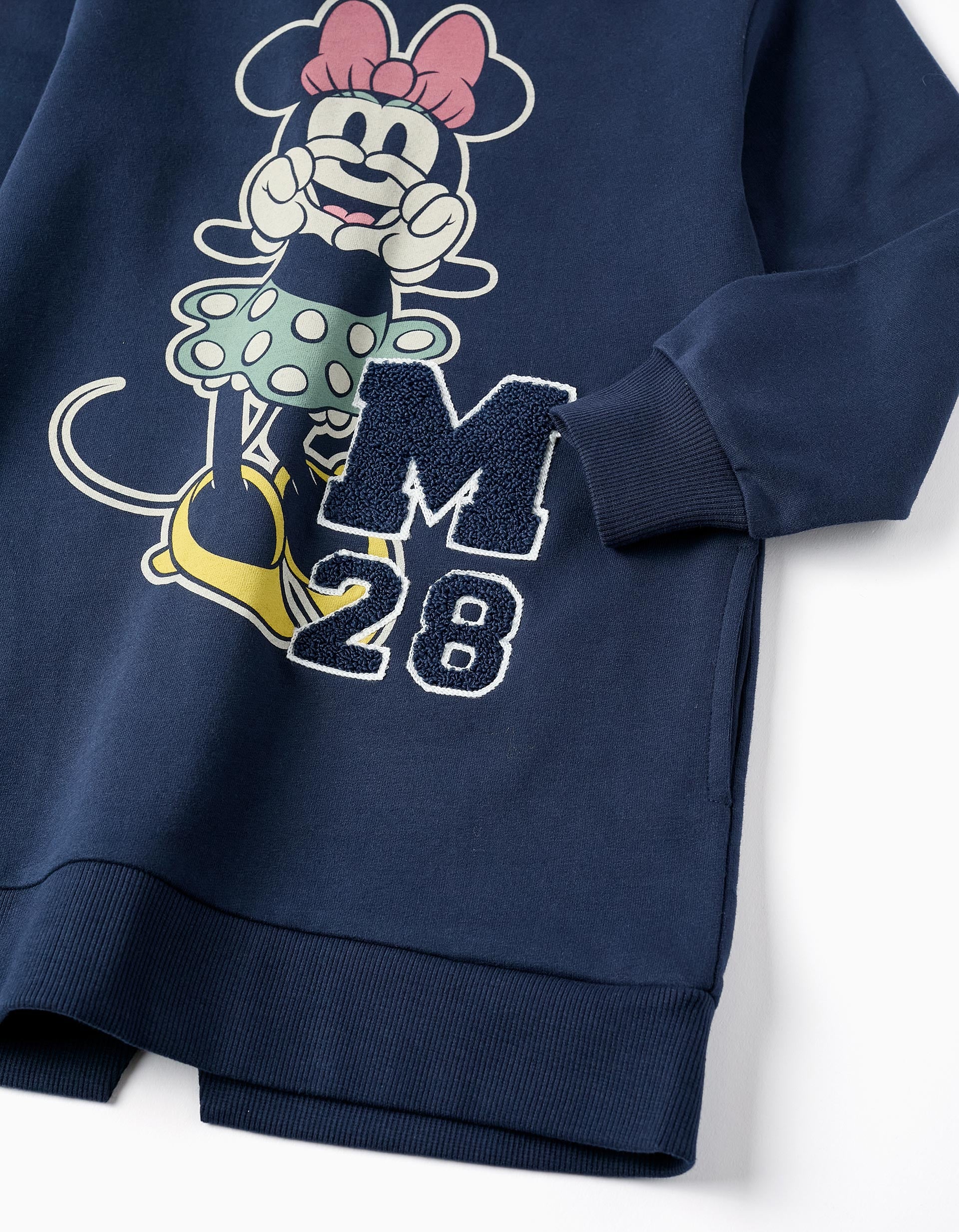 Robe-Sweat avec Capuche pour Fille 'Minnie', Bleu Foncé