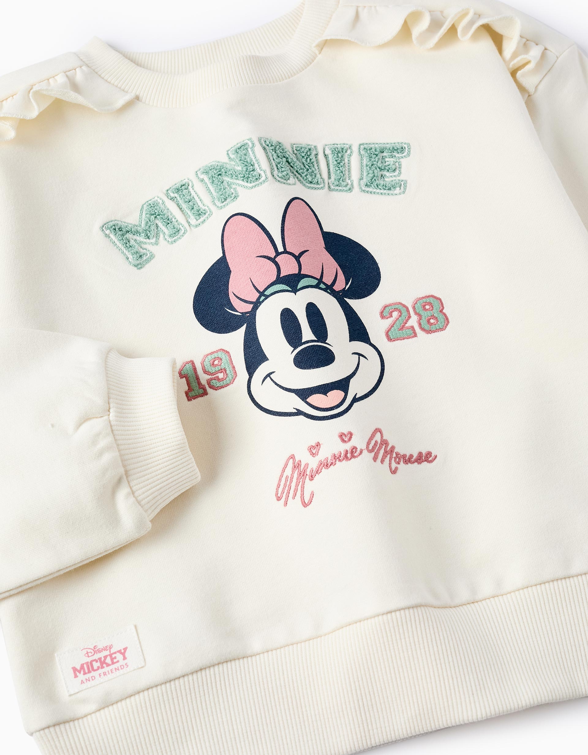 Sweat de Algodão para Menina 'Minnie', Bege