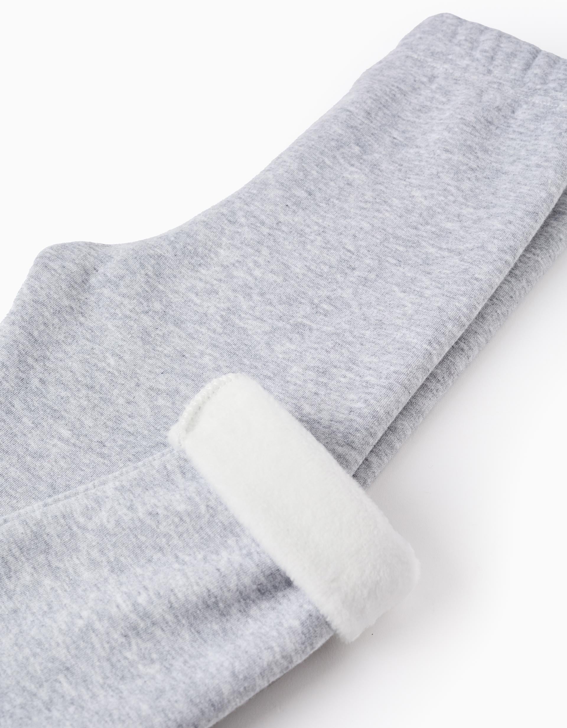 Legging Efecto Térmico para Niña, Gris