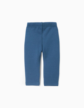 Fleece Trousers for Baby Girls, Dark Blue