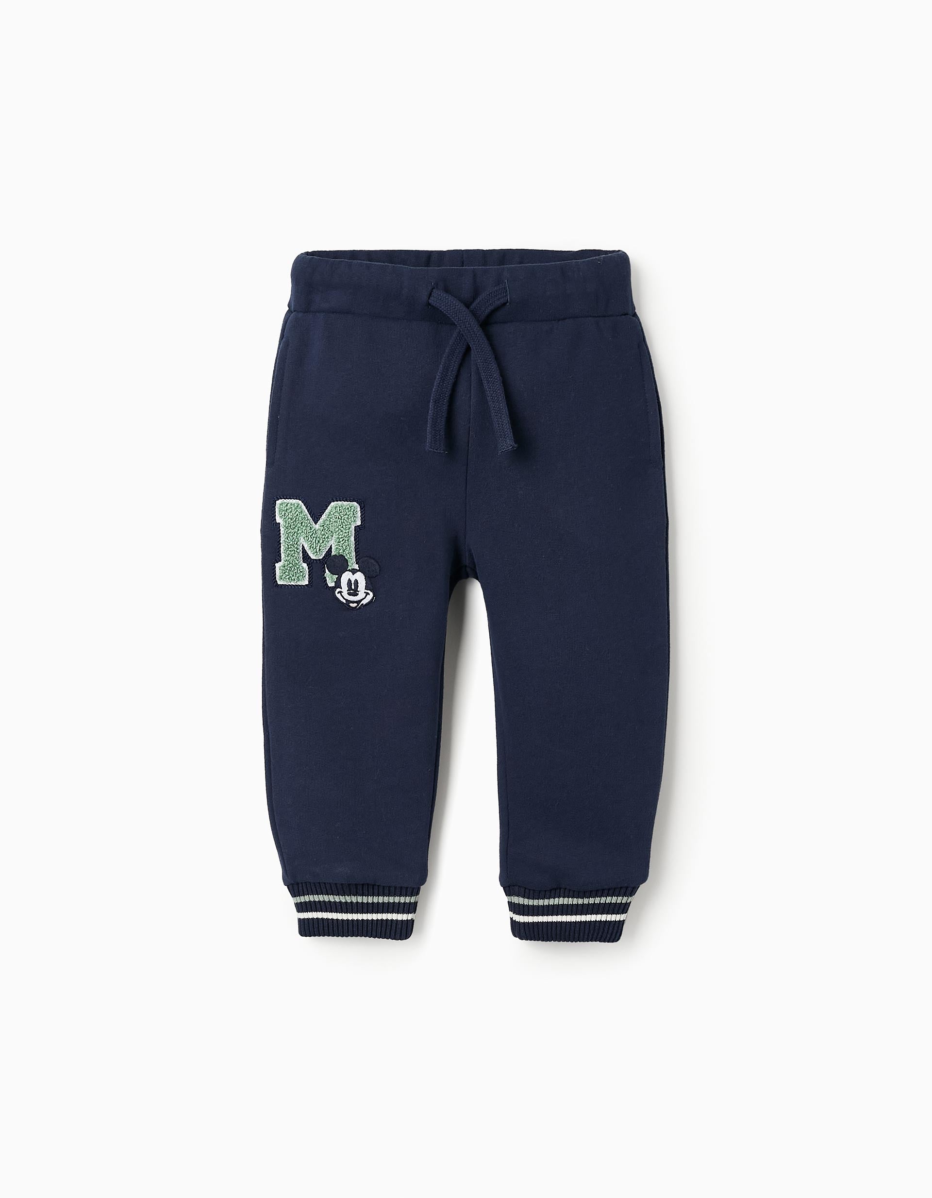 Pantalones de Algodón para Bebé Niño 'Mickey', Azul Oscuro