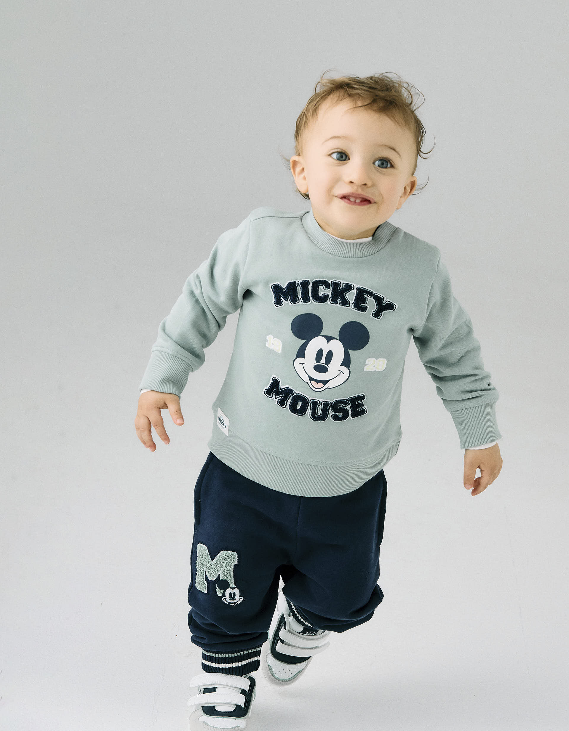 Sudadera de Algodón para Bebé Niño 'Mickey', Verde