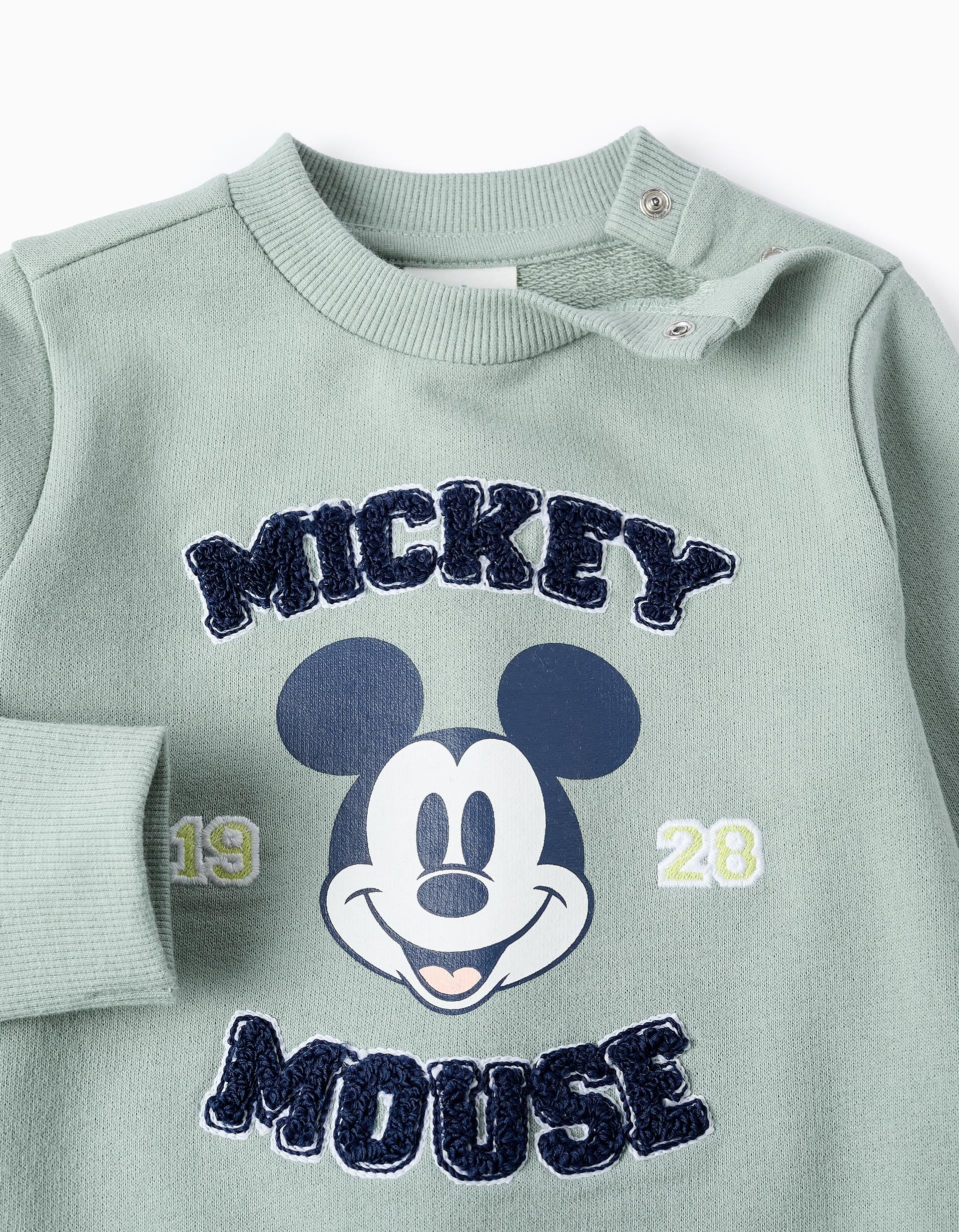 Cotton Sweatshirt for Baby Boys 'Mickey', Green