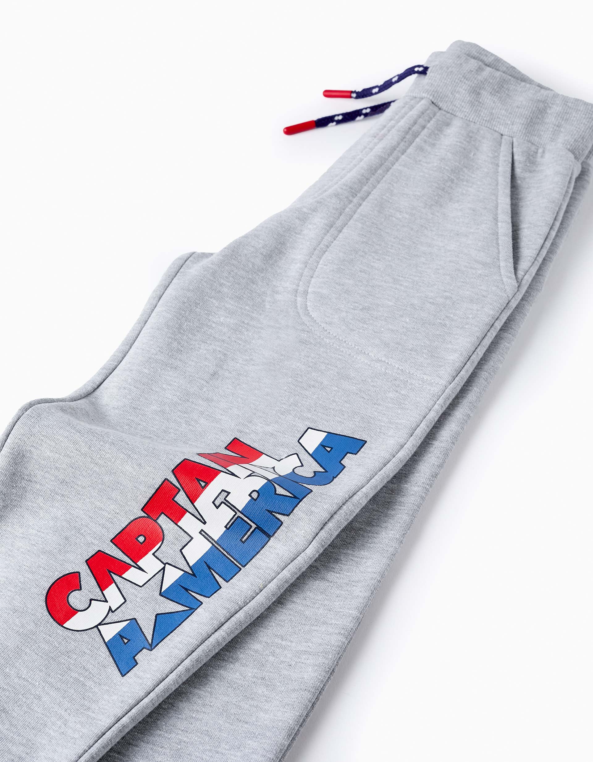 Pantalon de Sport Gratté pour Garçon 'Captain America', Gris