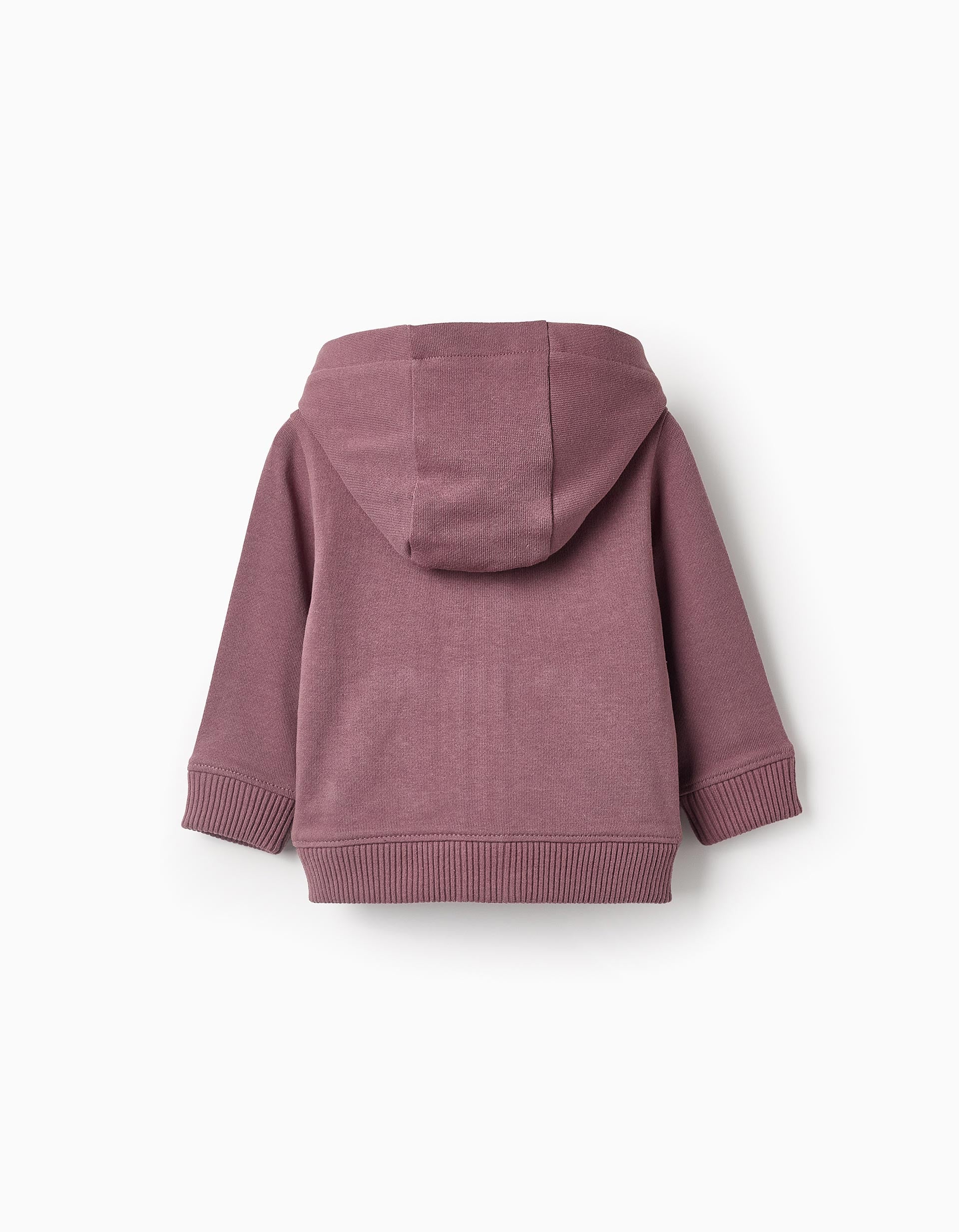 Veste en Coton avec Capuche pour Bébé Garçon 'Rails', Mauve