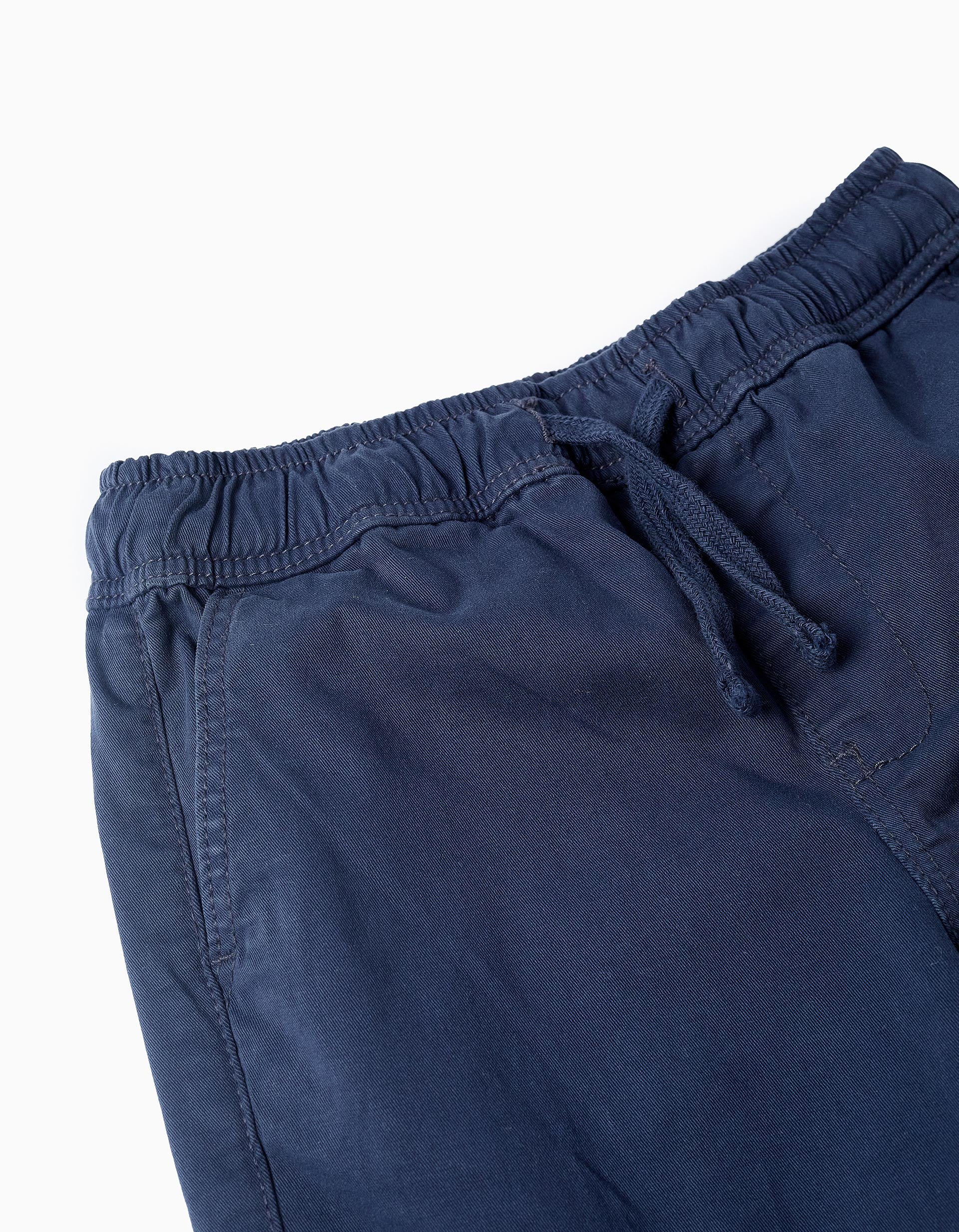 Pantalón Cargo para Niño 'Slim Fit', Azul Oscuro