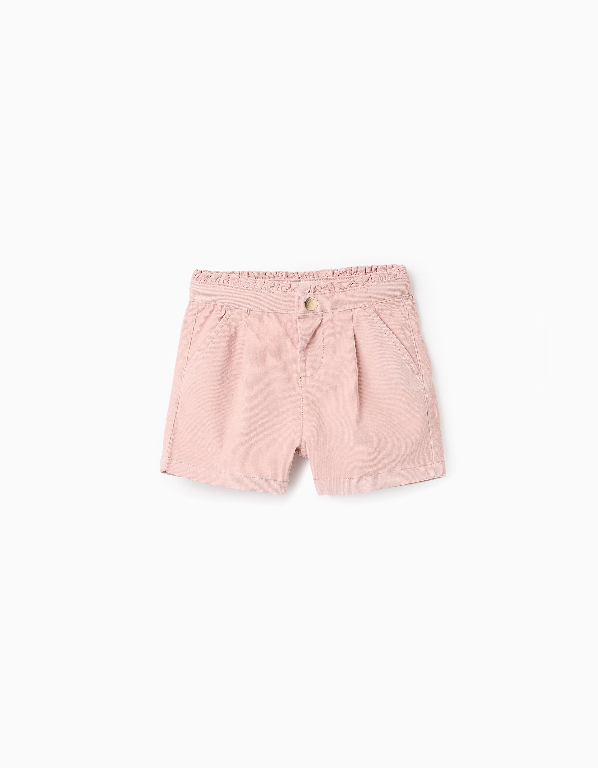 Corduroy Shorts for Girls, Pink