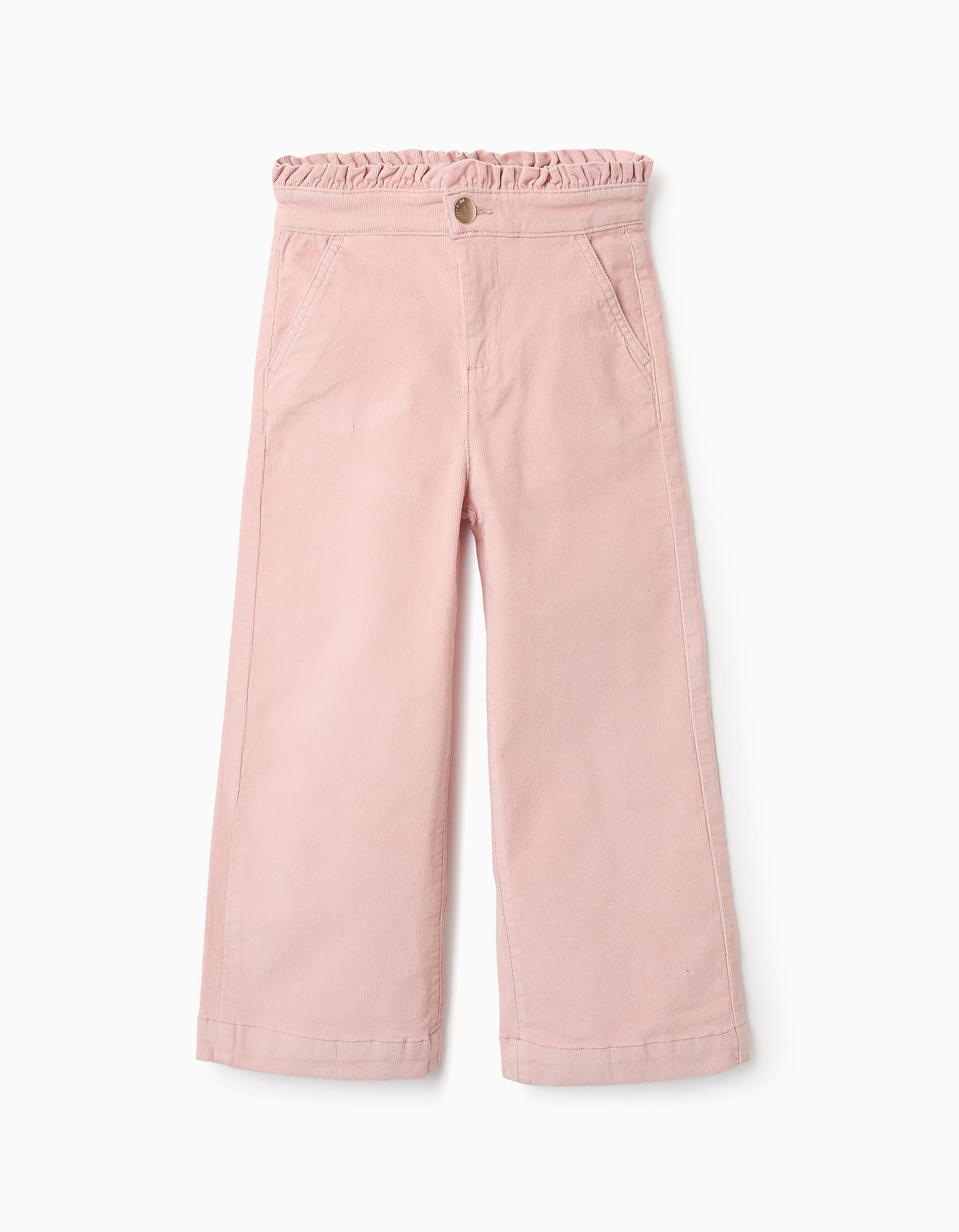 Corduroy Trousers for Girls 'Wide Leg', Pink