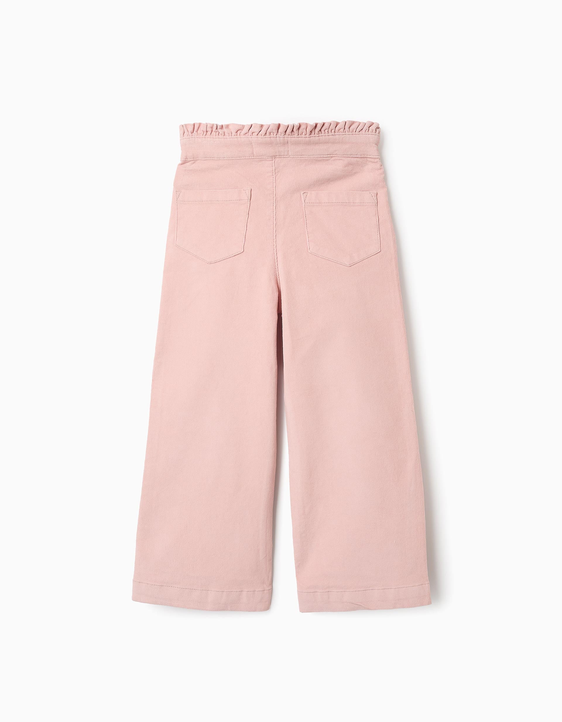 Calças de Bombazine para Menina 'Wide Leg', Rosa