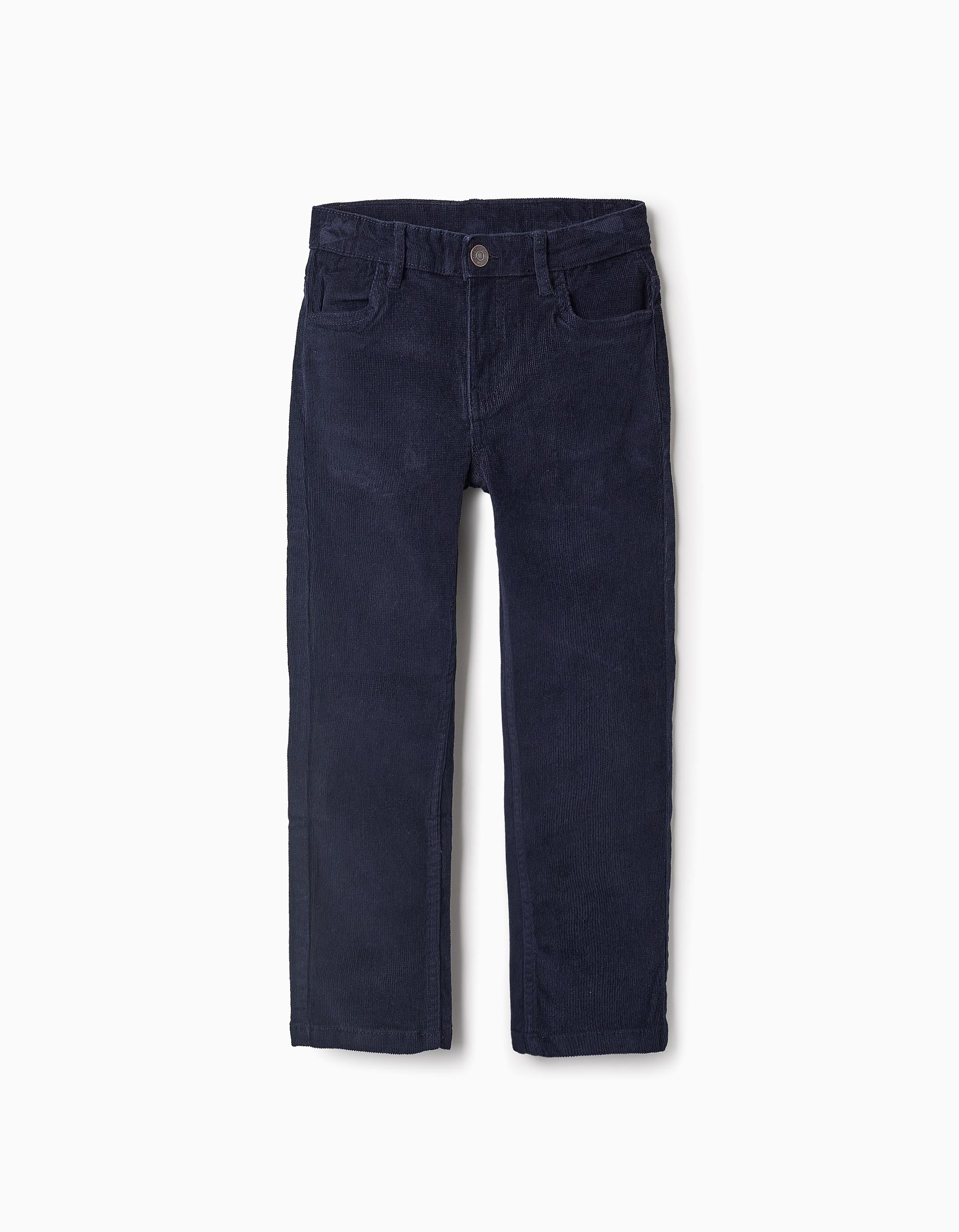 Corduroy Trousers for Boys 'Slim', Dark Blue