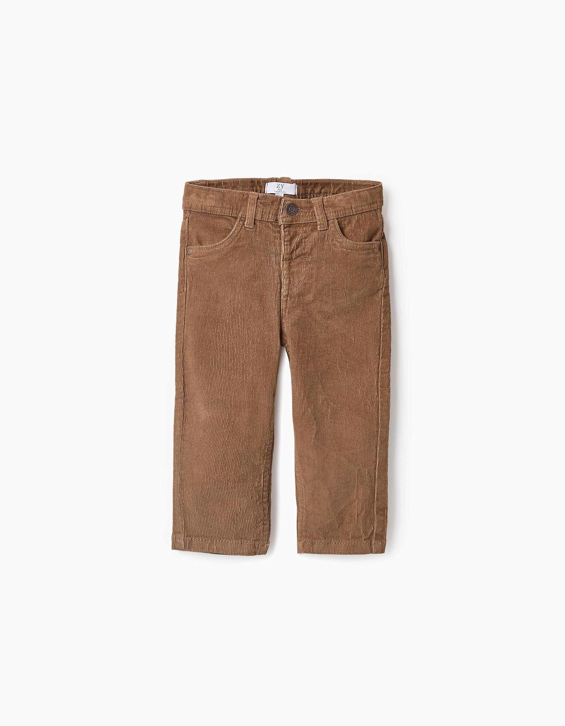 Pantalon en Velours Côtelé pour Bébé Garçon, Camel