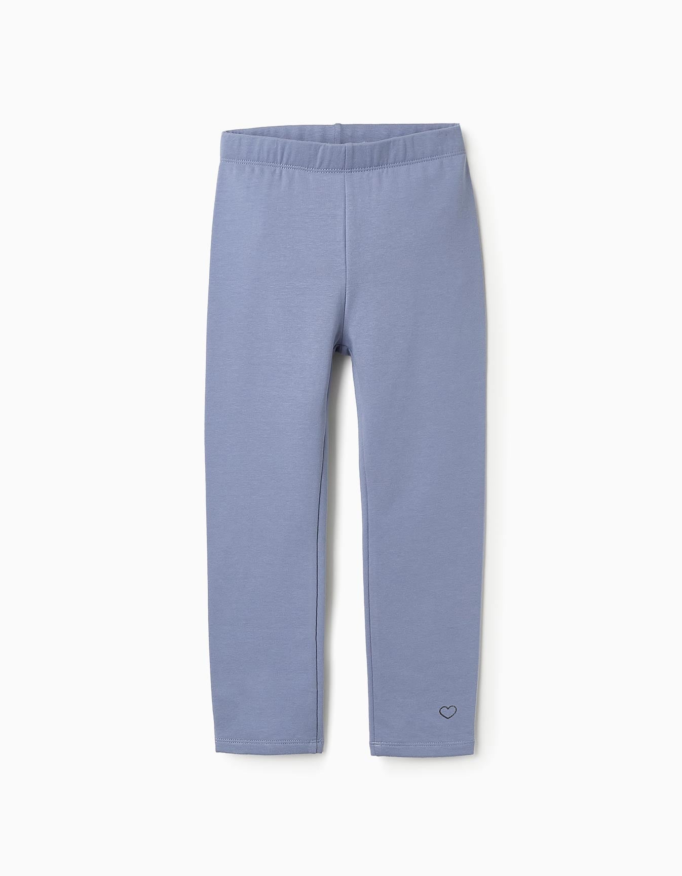 Legging Gratté pour Fille, Bleu