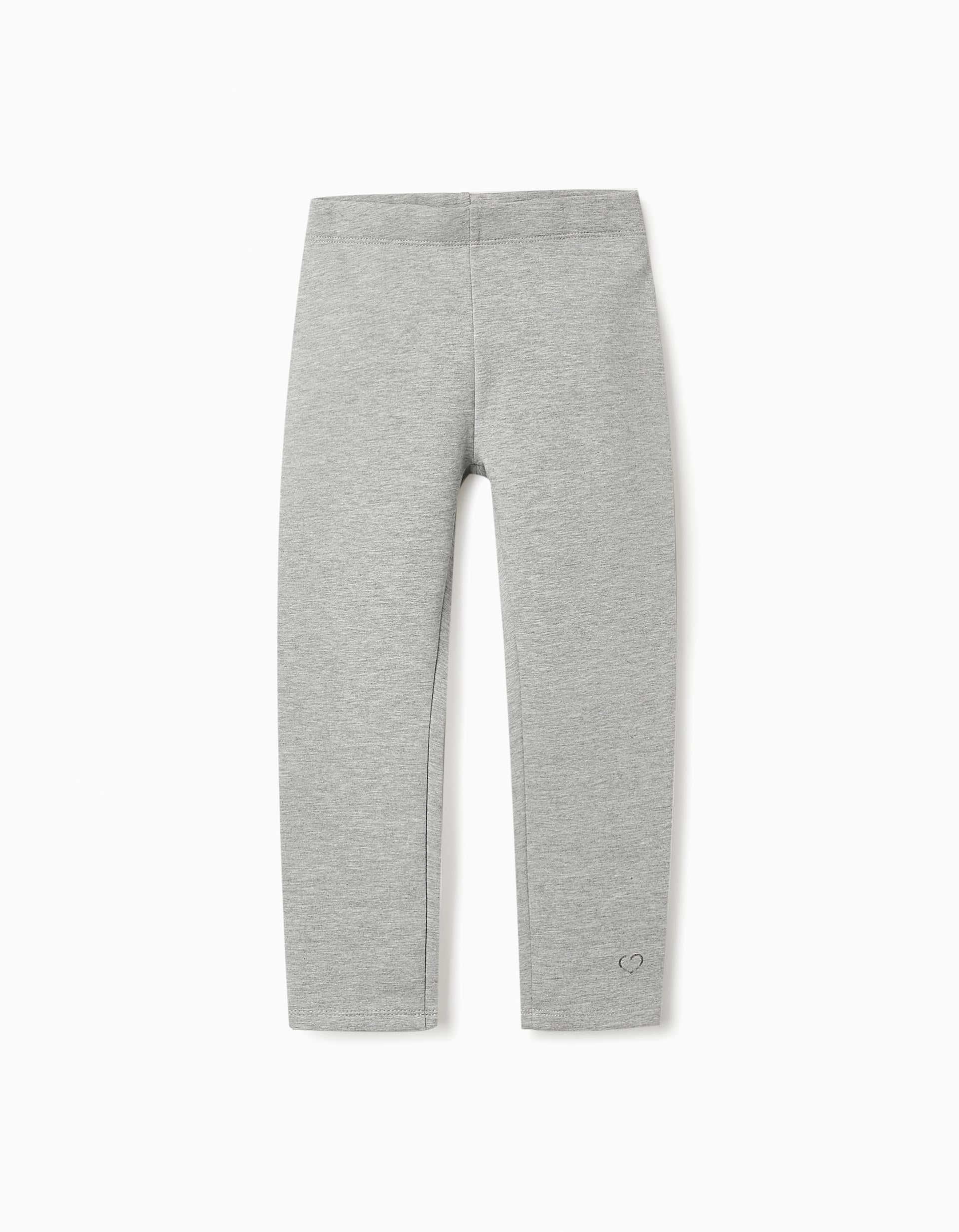 Legging Gratté pour Fille, Gris