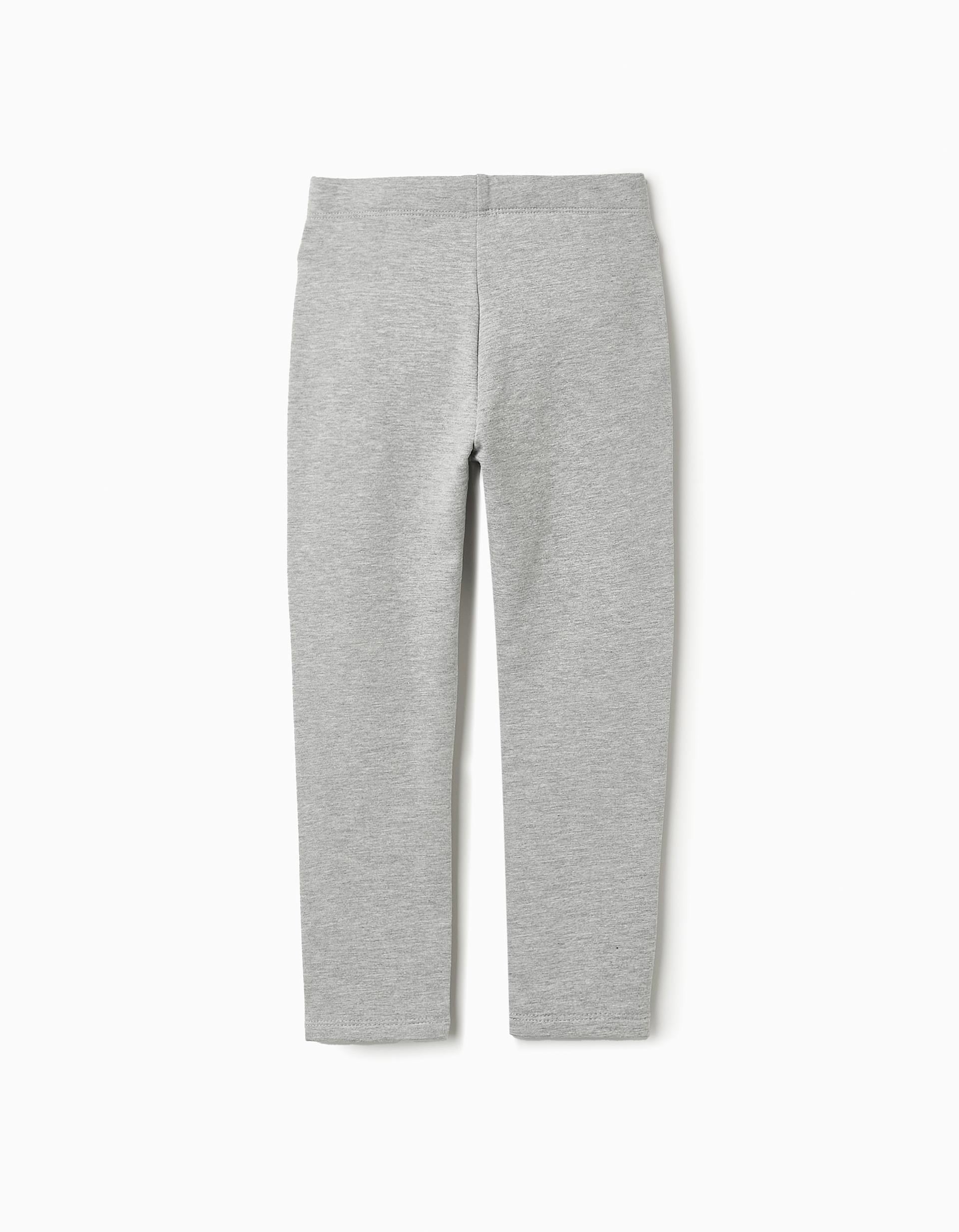 Legging Gratté pour Fille, Gris