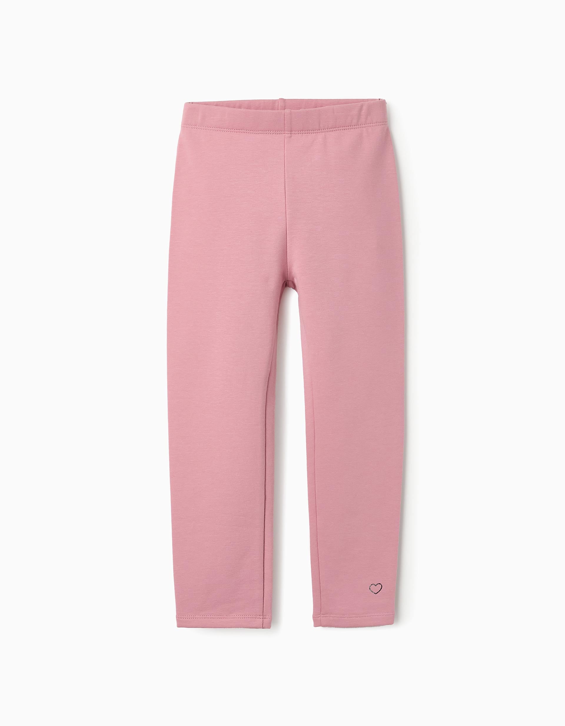 Leggings Cardadas para Menina, Rosa