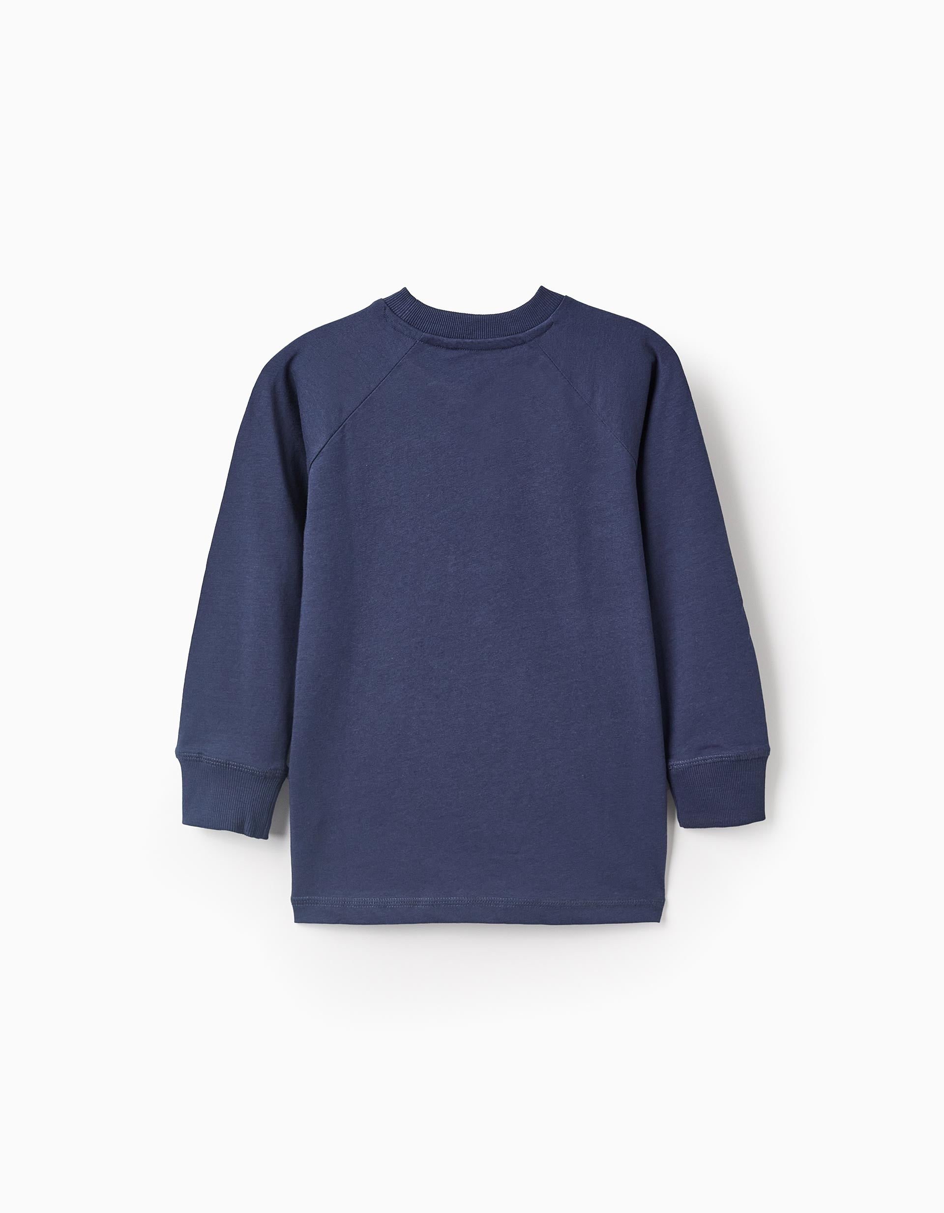 Long-sleeved T-shirt for Boys 'ZY Paris', Blue/White