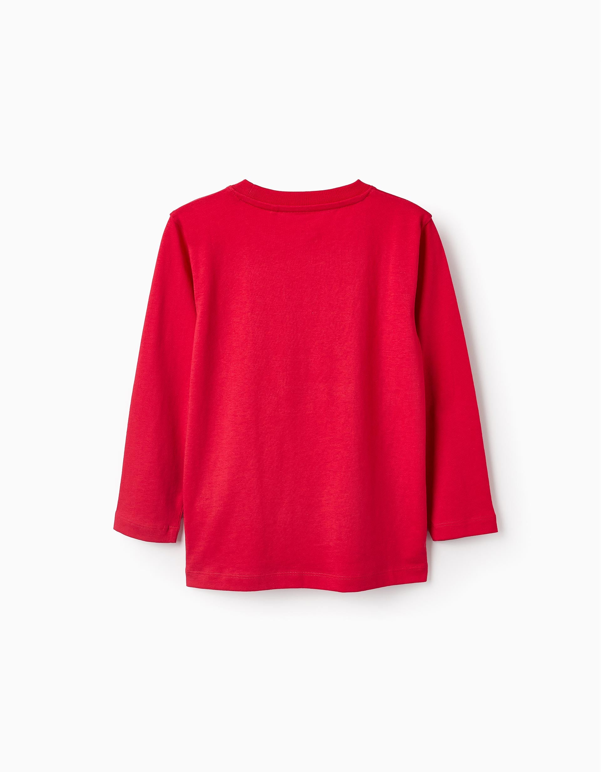 Camiseta de Manga Larga de Algodón para Niño 'ZY Paris', Rojo