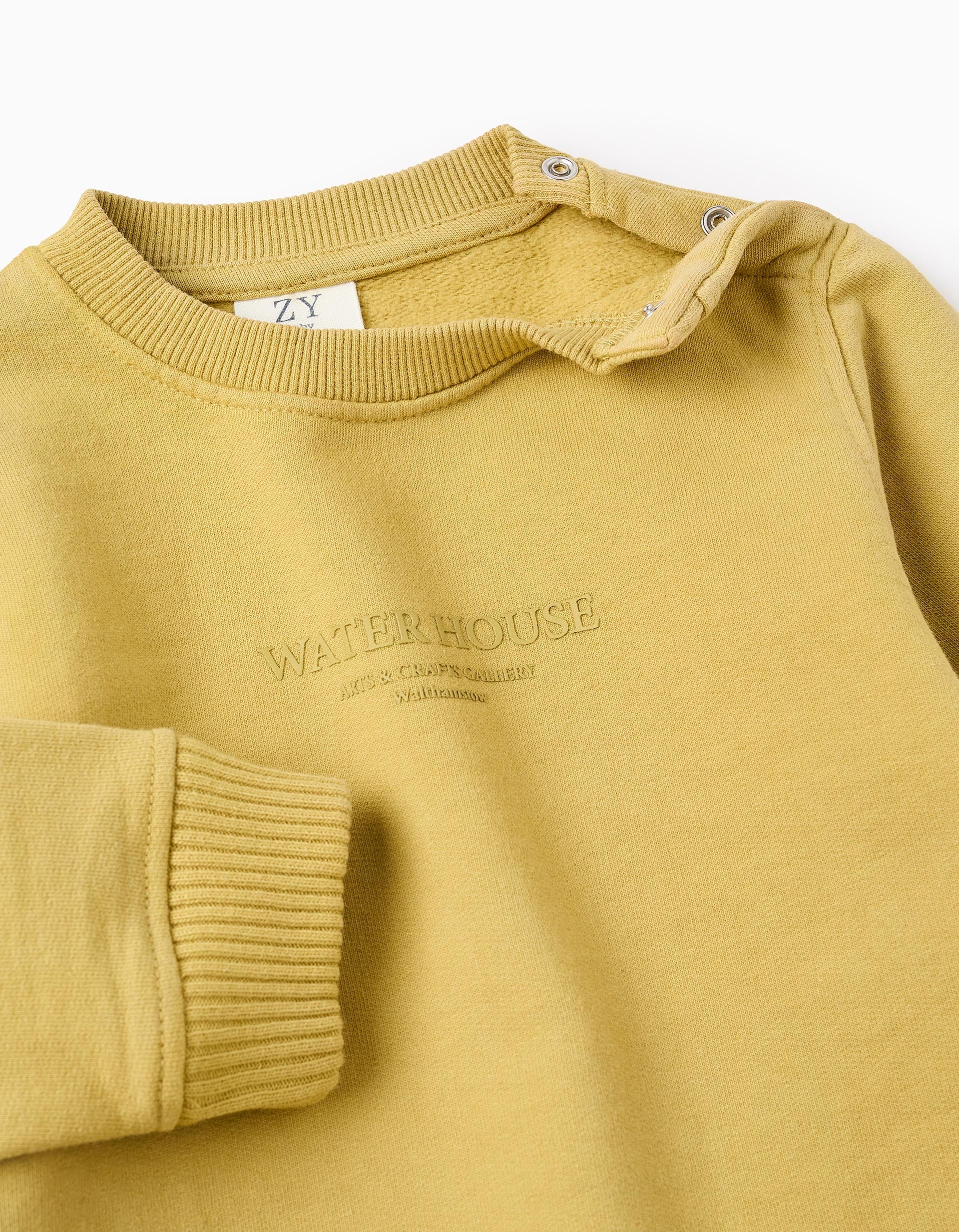 Cotton Sweatshirt for Baby Boys 'Water House', Yellow