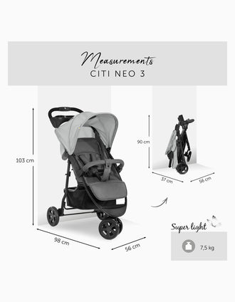 Pram Hauck Citi Neo 3, Grey