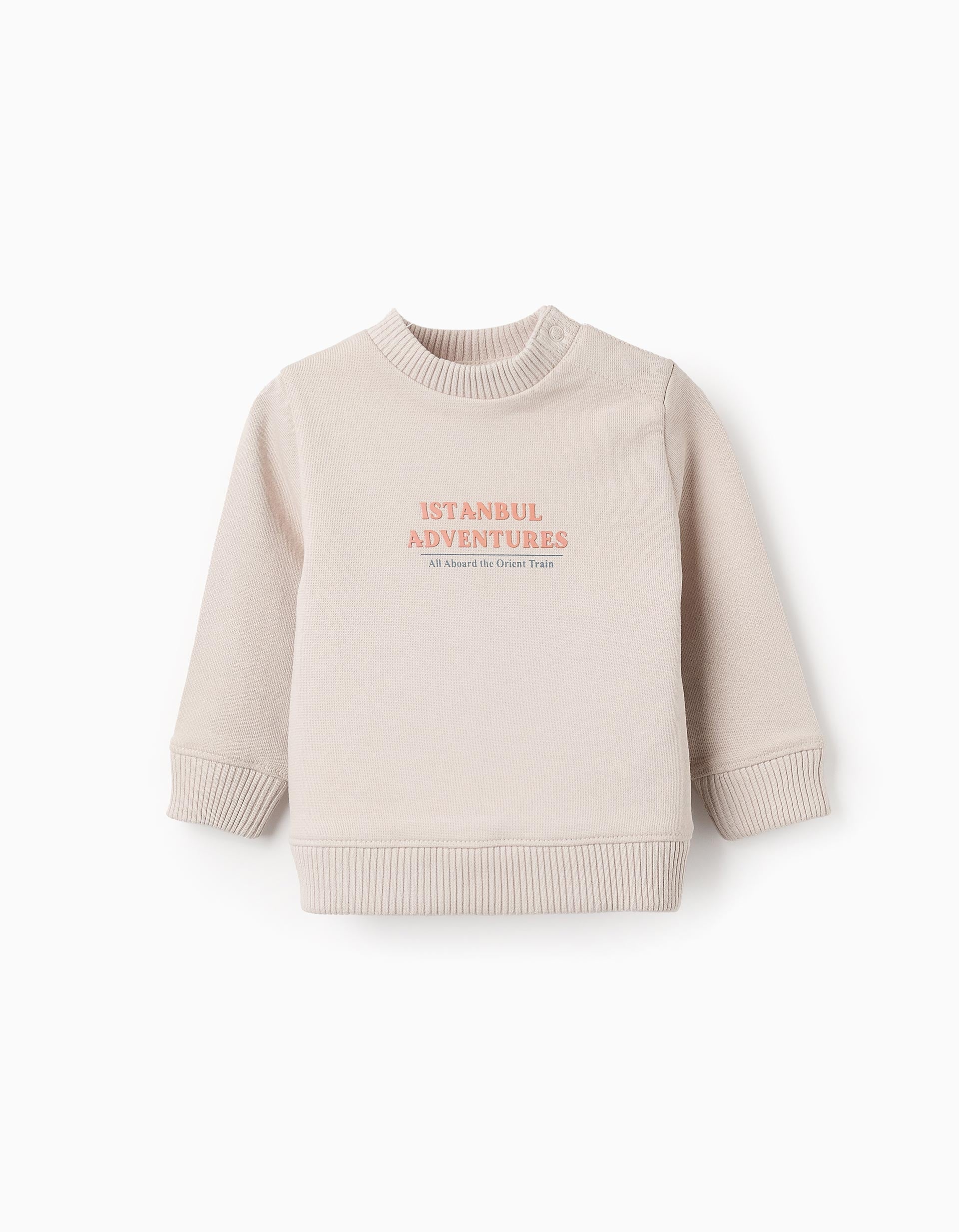 Cotton Sweatshirt for Baby Boys 'Istanbul', Beige