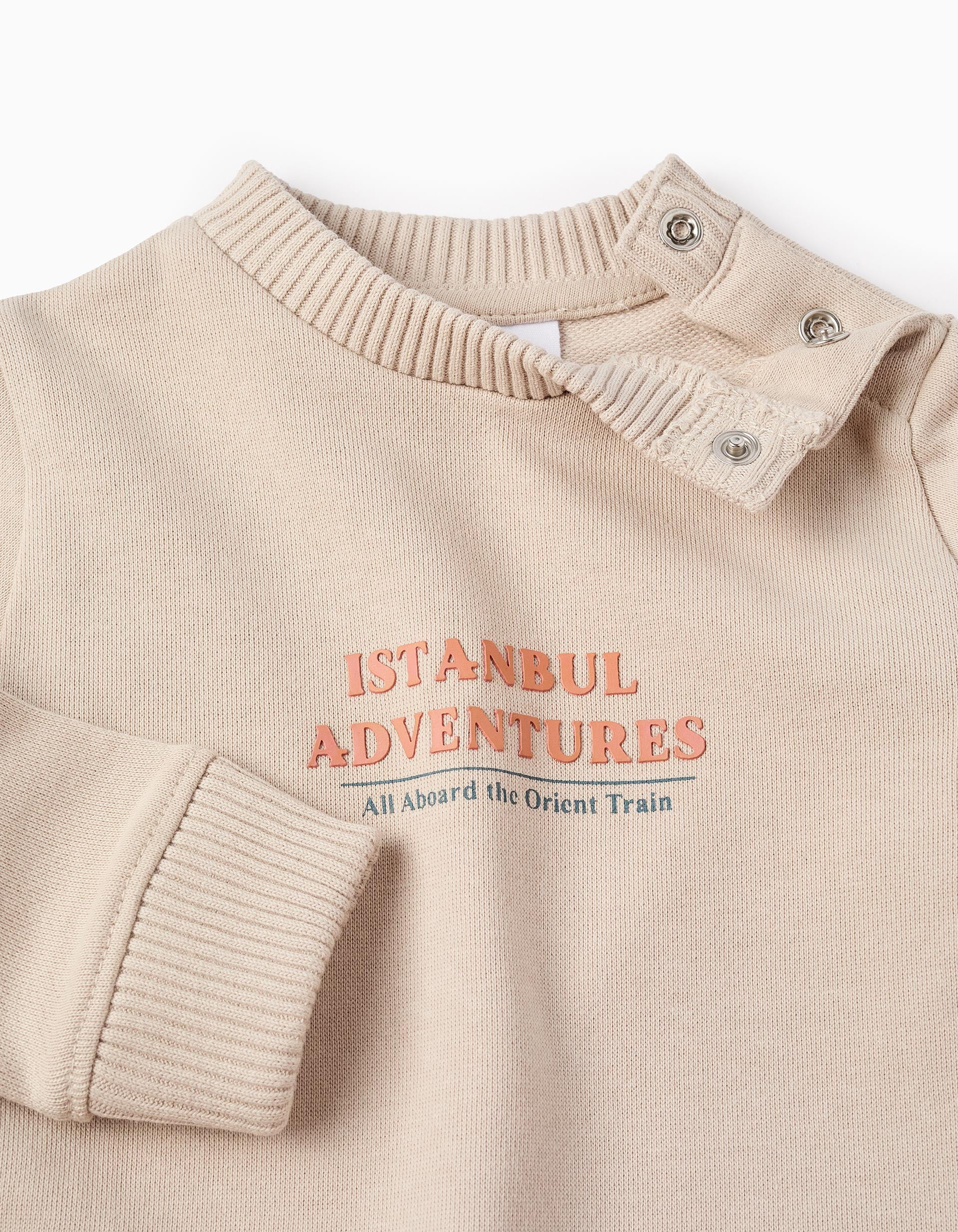 Sweat en Coton pour Bébé Garçon 'Istambul', Beige