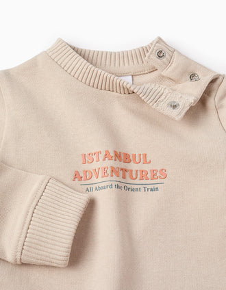Sudadera de Algodón para Bebé Niño 'Estambul', Beige