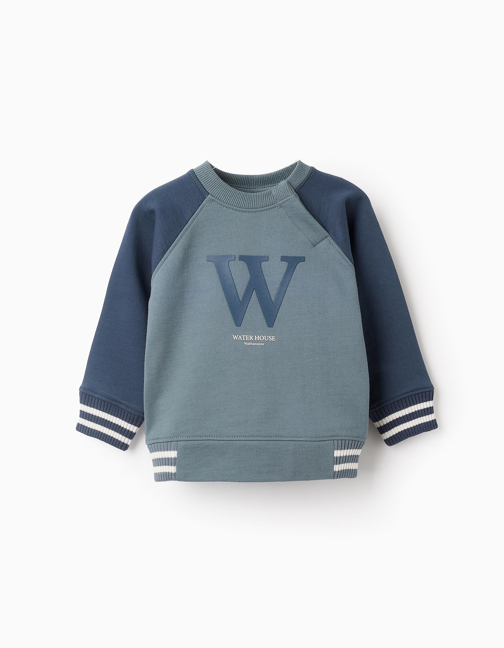 Cotton Sweatshirt for Baby Boys 'Water House', Blue