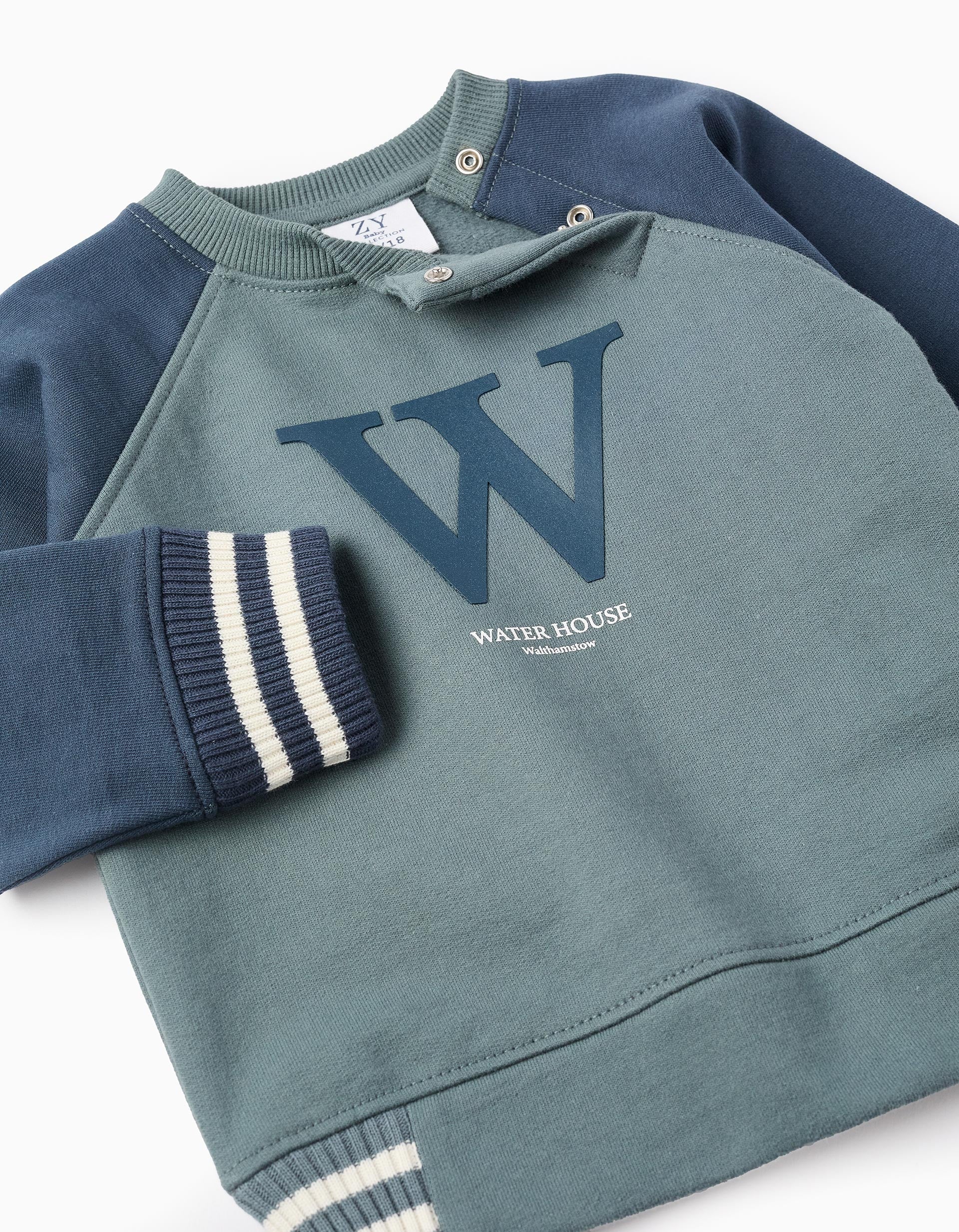 Cotton Sweatshirt for Baby Boys 'Water House', Blue