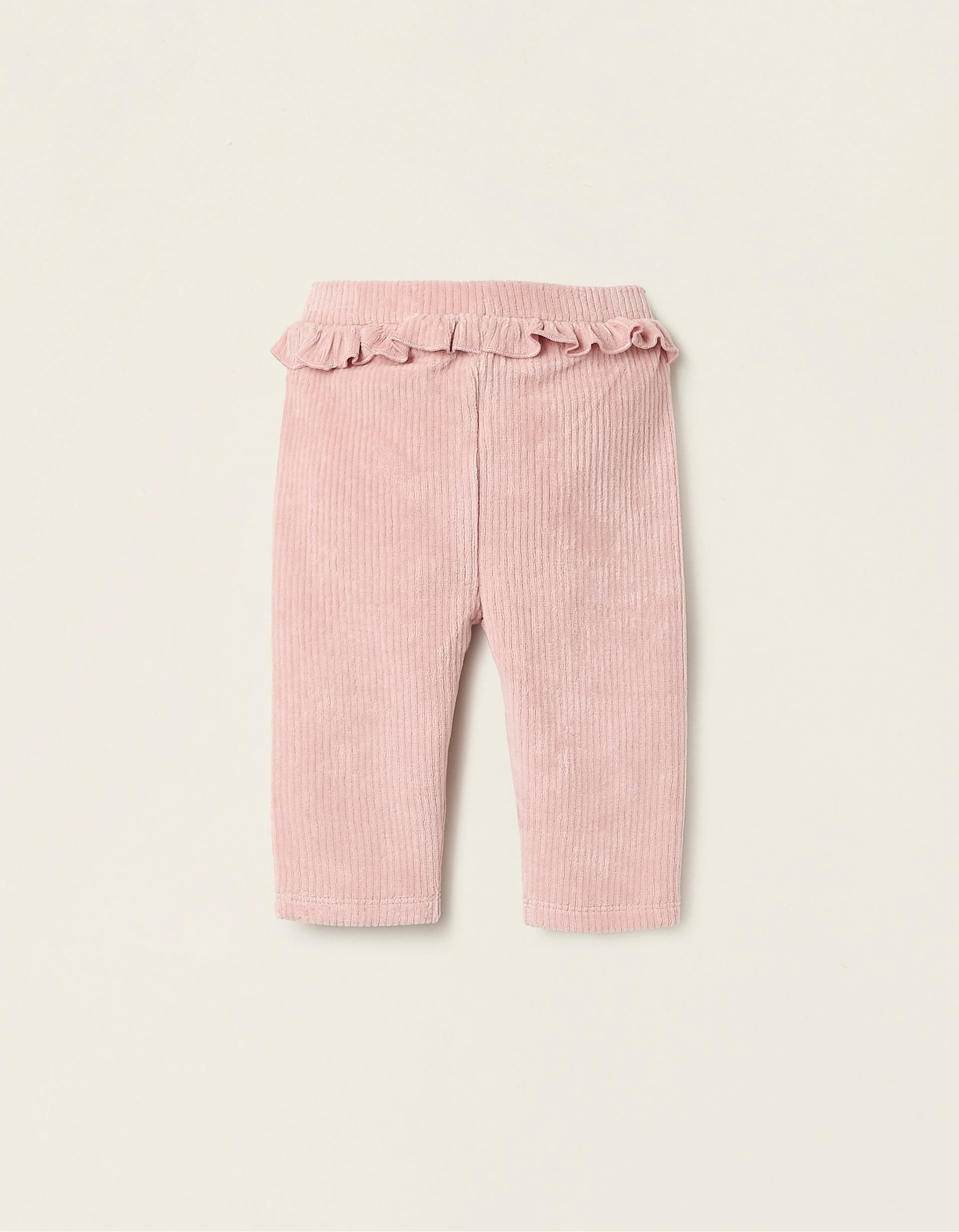 Pantalon en Velours Côtelé pour Nouveau-née, Rose