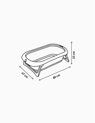 Asalvo Lucca Flexible Bathtub, Grey