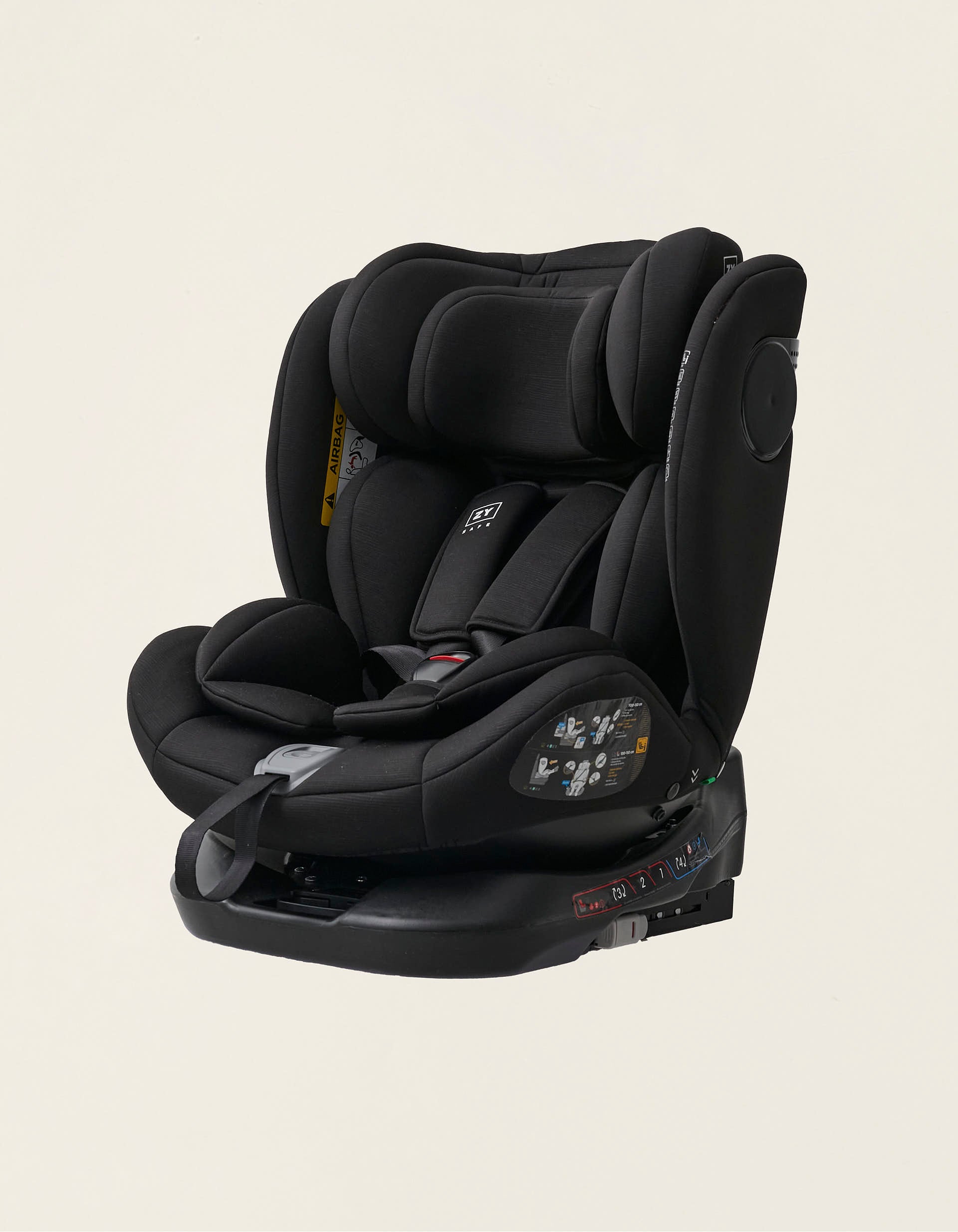 Cadeira Auto I-Size ZY Safe Primecare Isofix (40-150cm), Preto