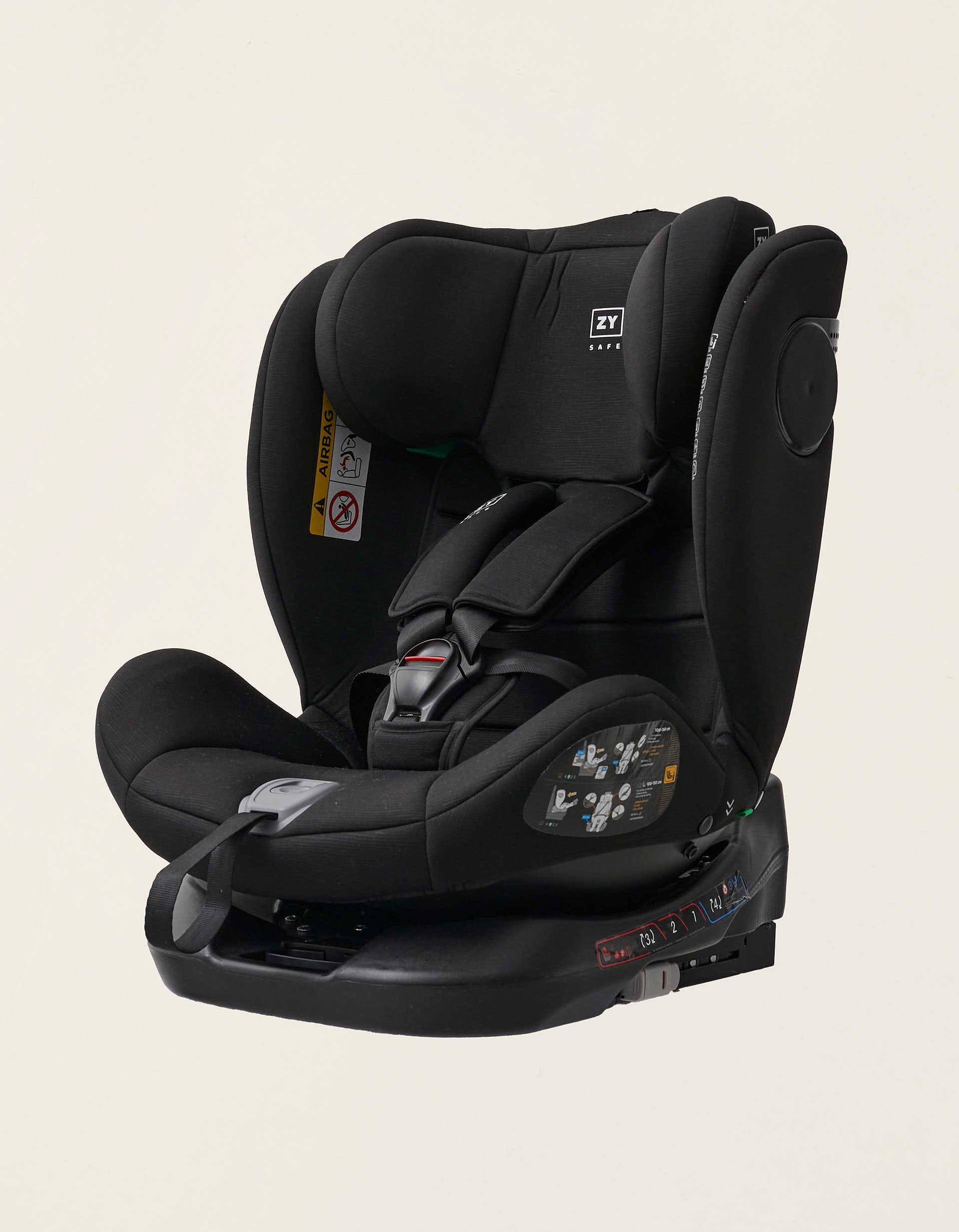 Cadeira Auto I-Size ZY Safe Primecare Isofix (40-150cm), Preto