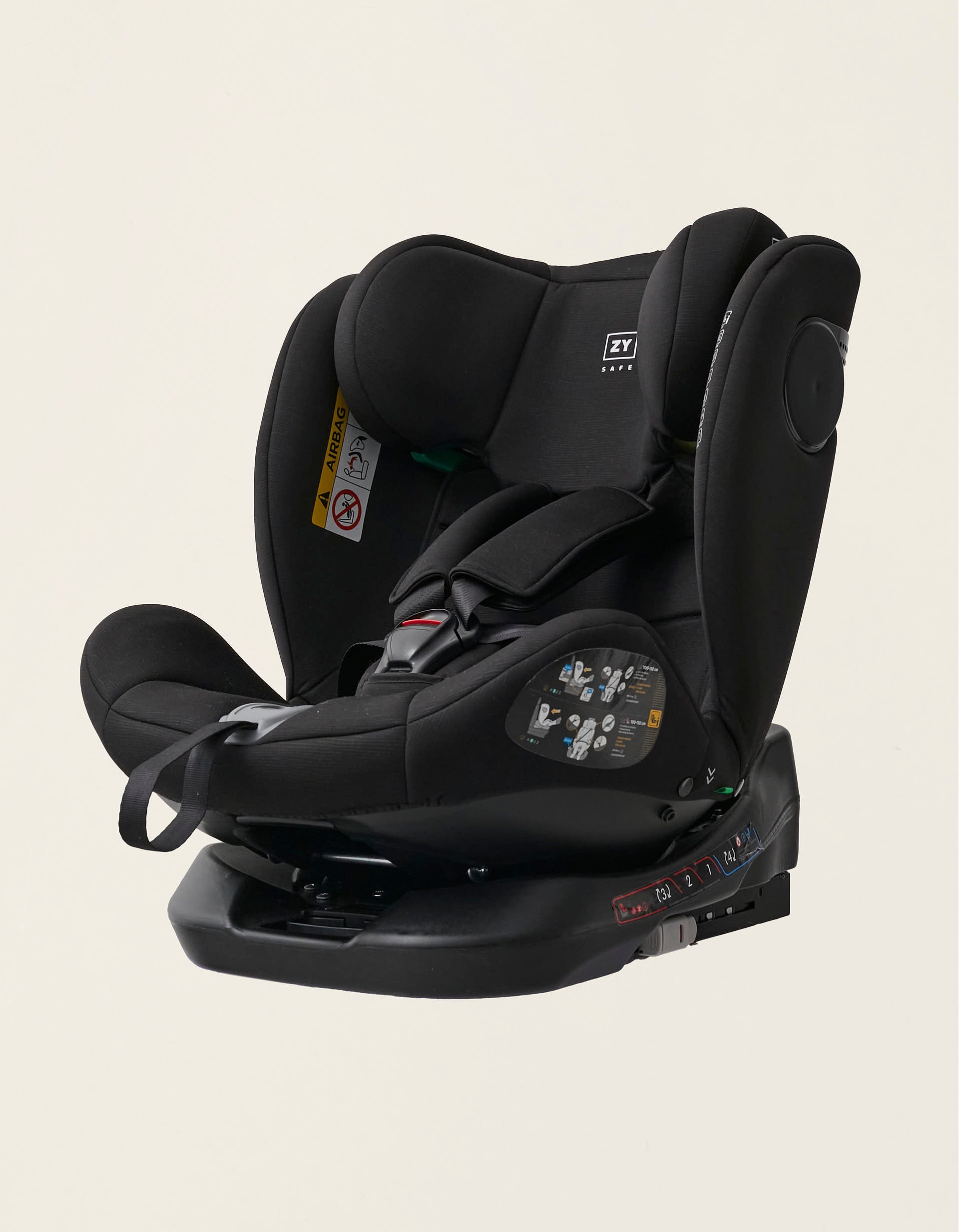 Cadeira Auto I-Size ZY Safe Primecare Isofix (40-150cm), Preto