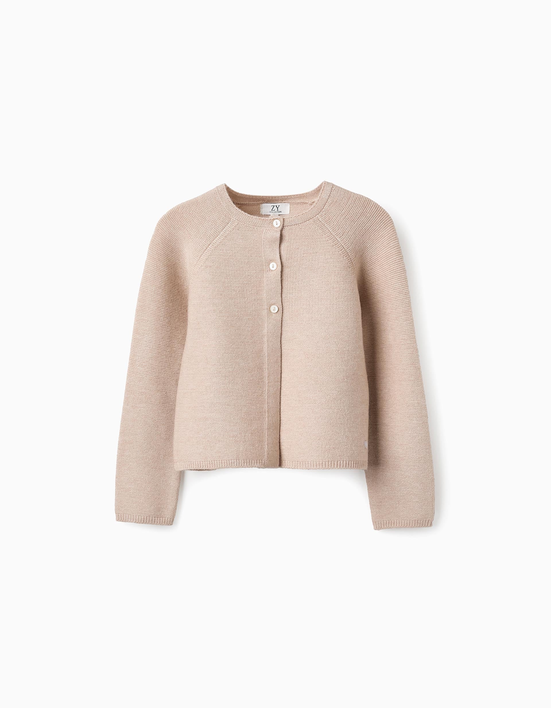 Chaqueta de Punto para Niña, Beige