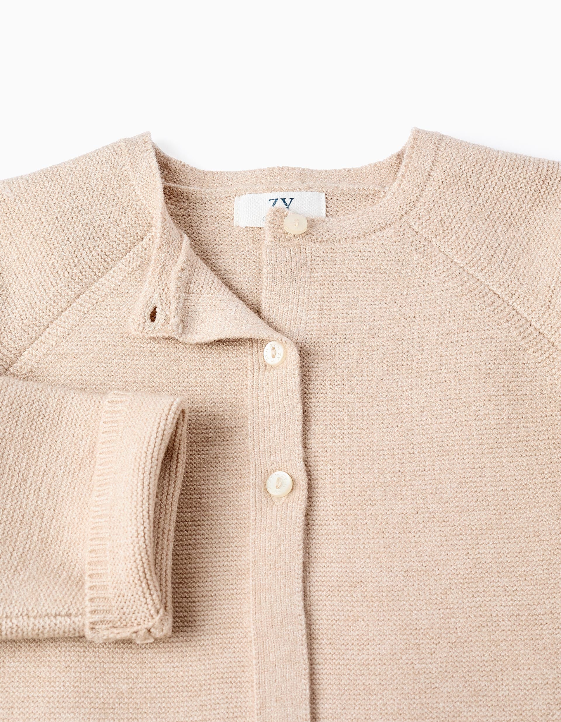 Cardigan for Girls, Beige