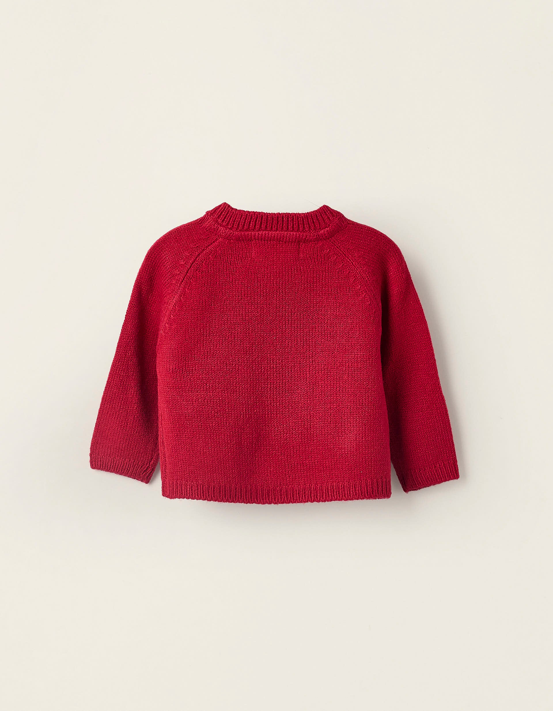 Pull en Maille pour Nouveau-né 'Renne', Rouge