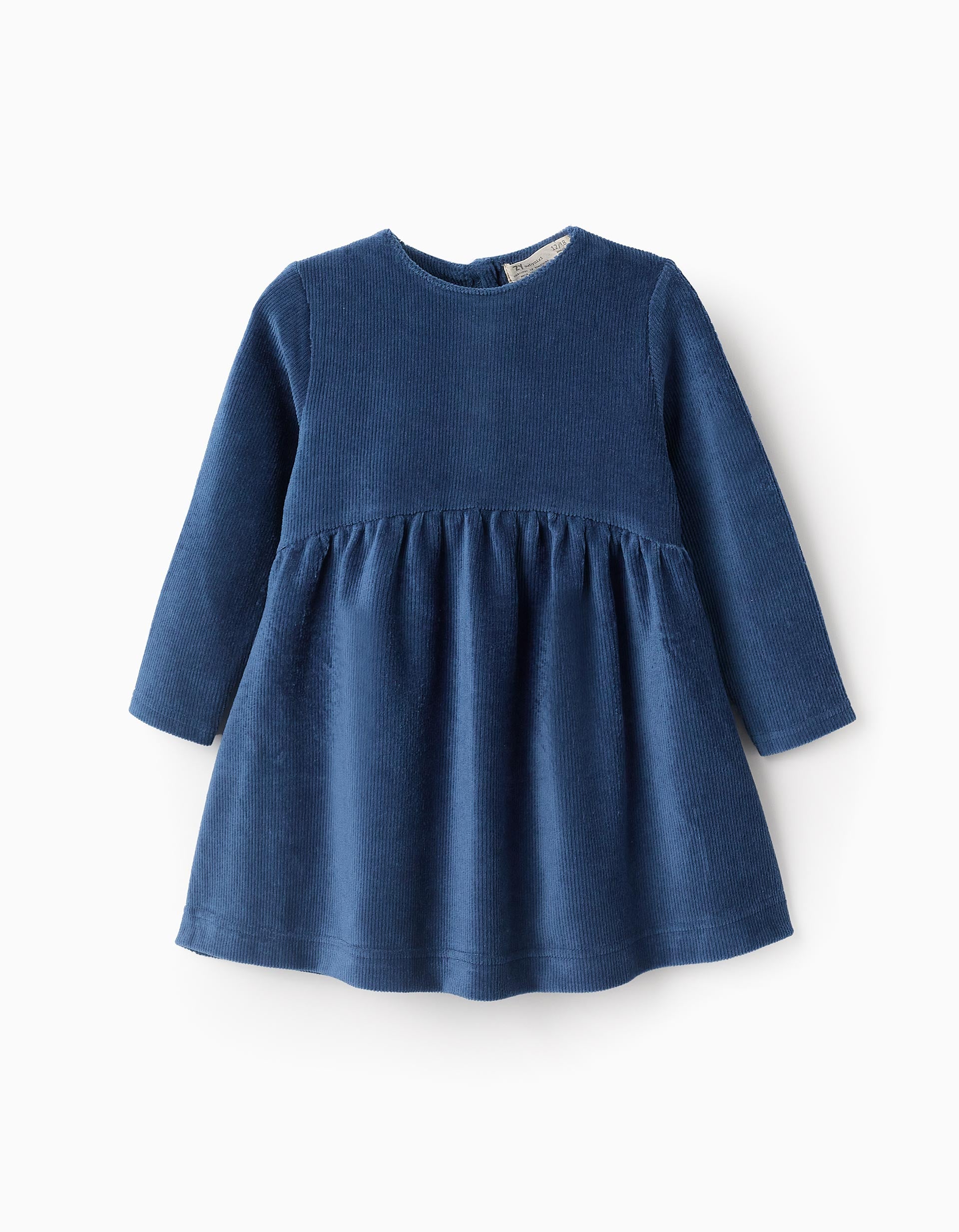 Vestido de Pana para Bebé Niña, Azul