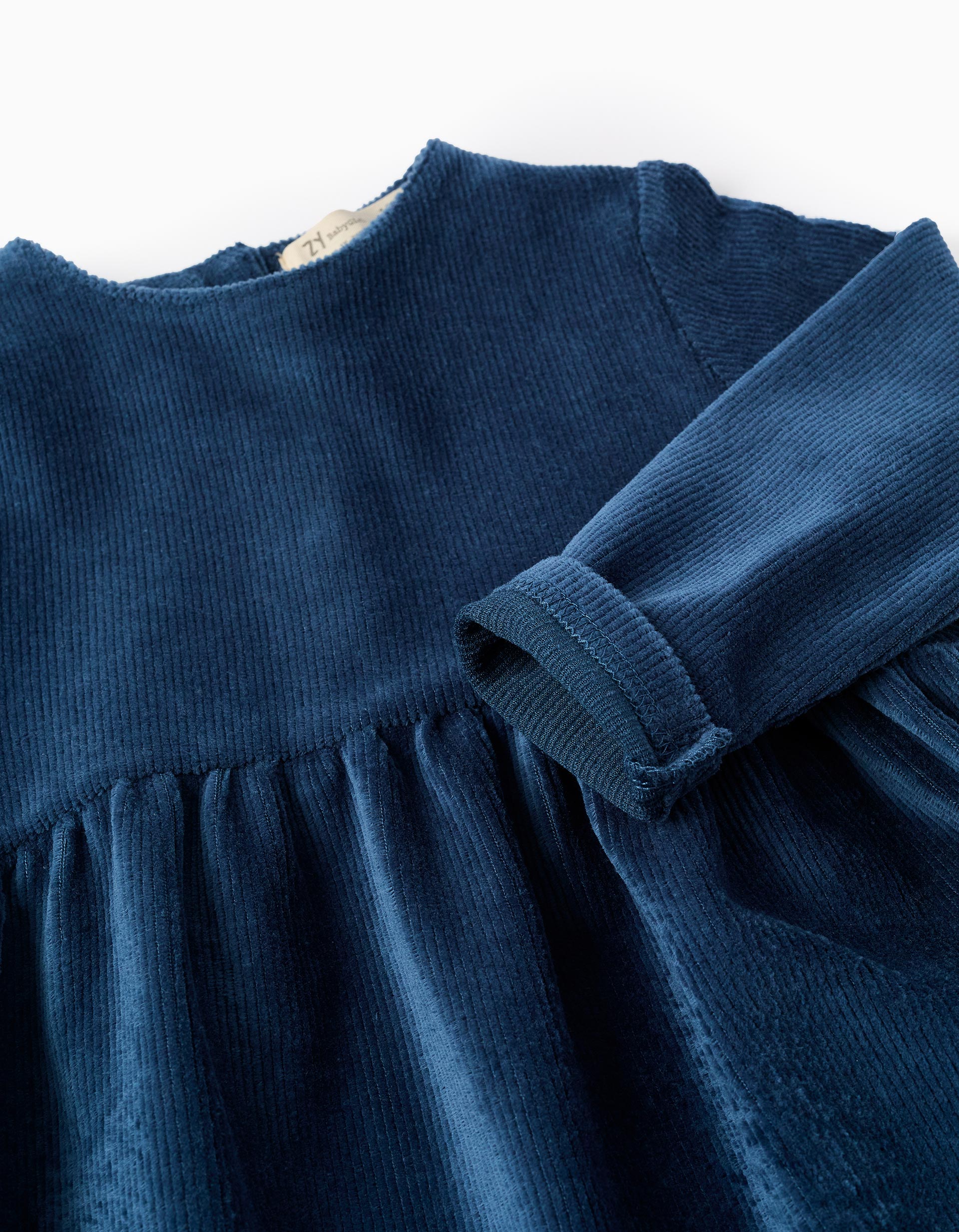 Corduroy Dress for Baby Girls, Blue